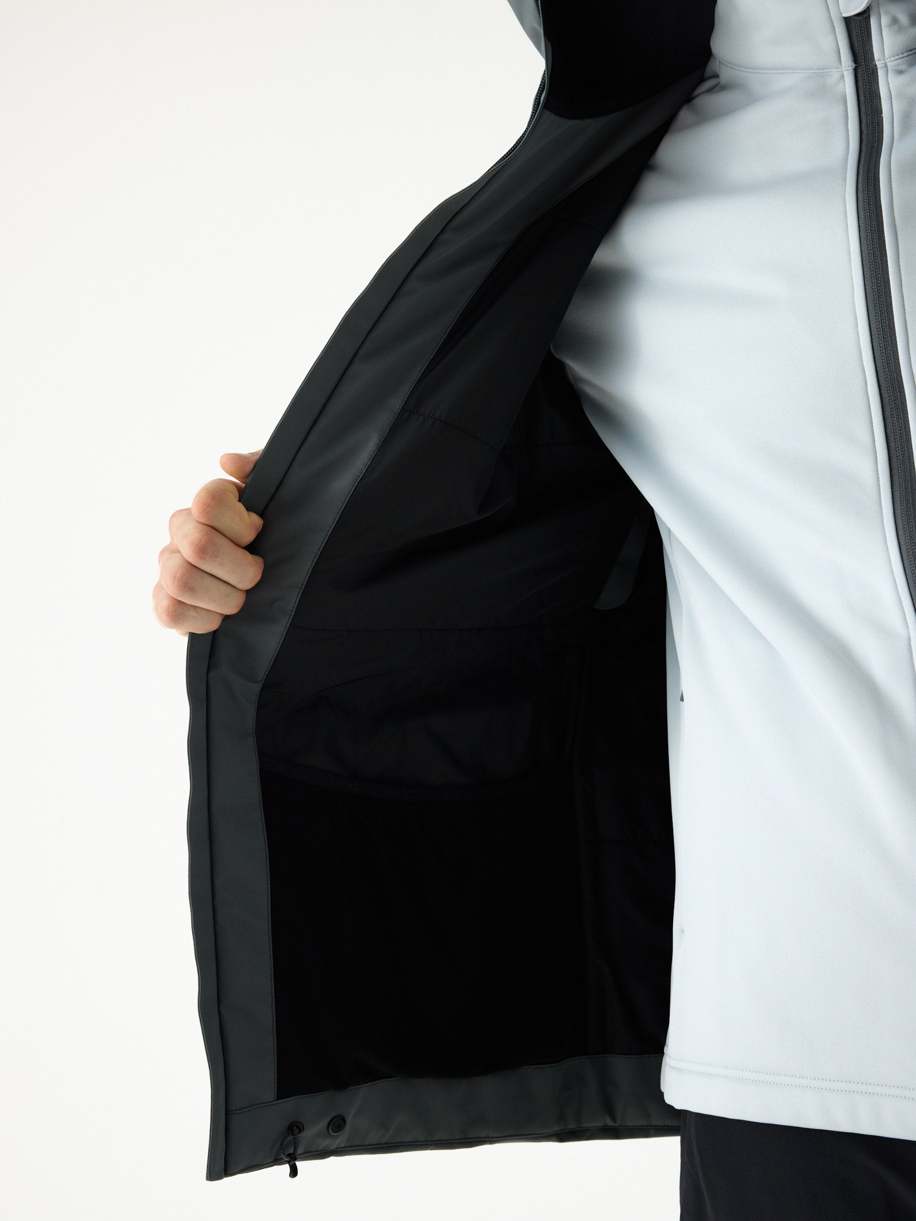 Delta INS Hardshell Jas 10M Mid Grey | Heren 