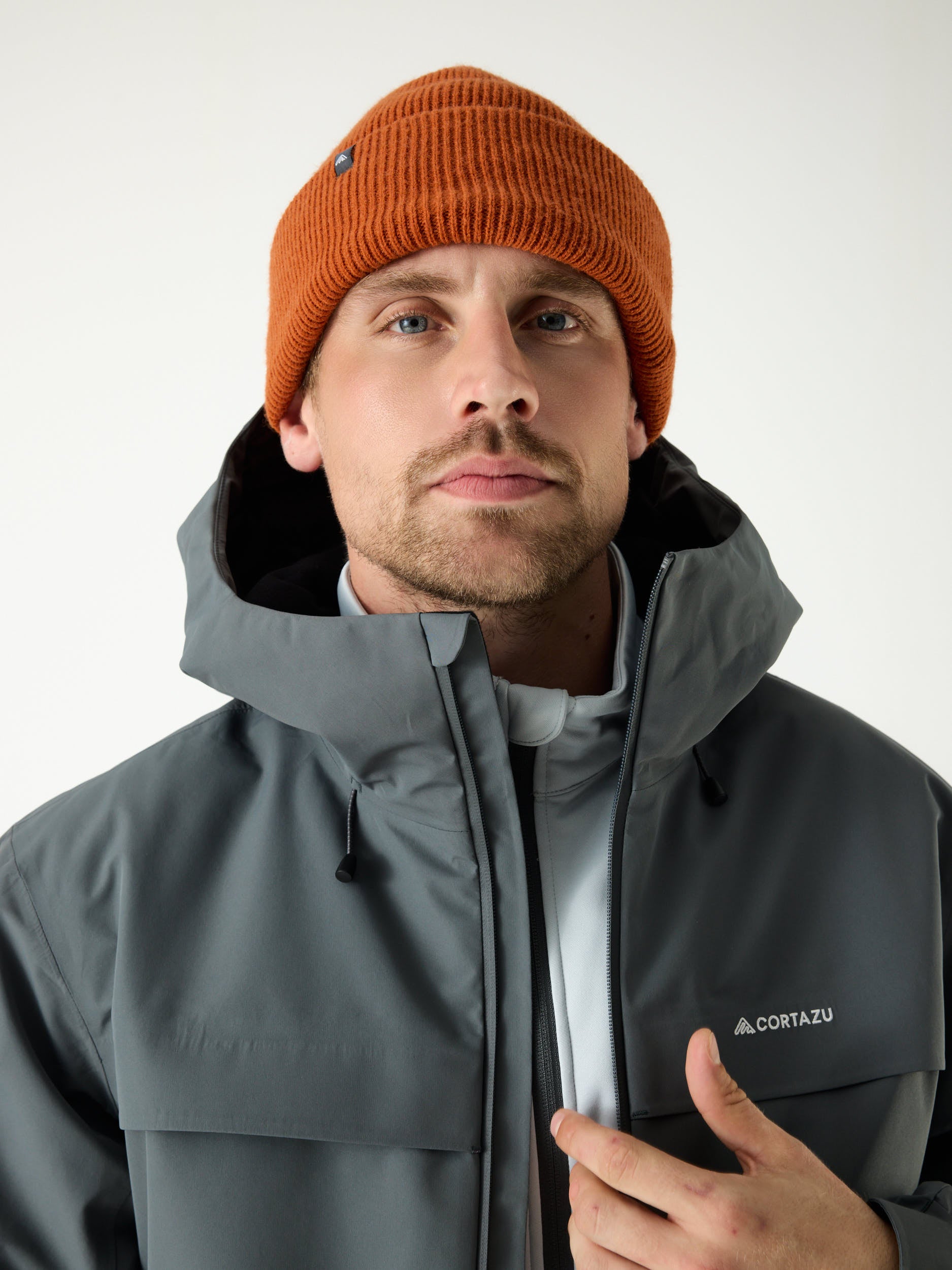 Delta INS Hardshell Jas 10M Mid Grey | Heren 