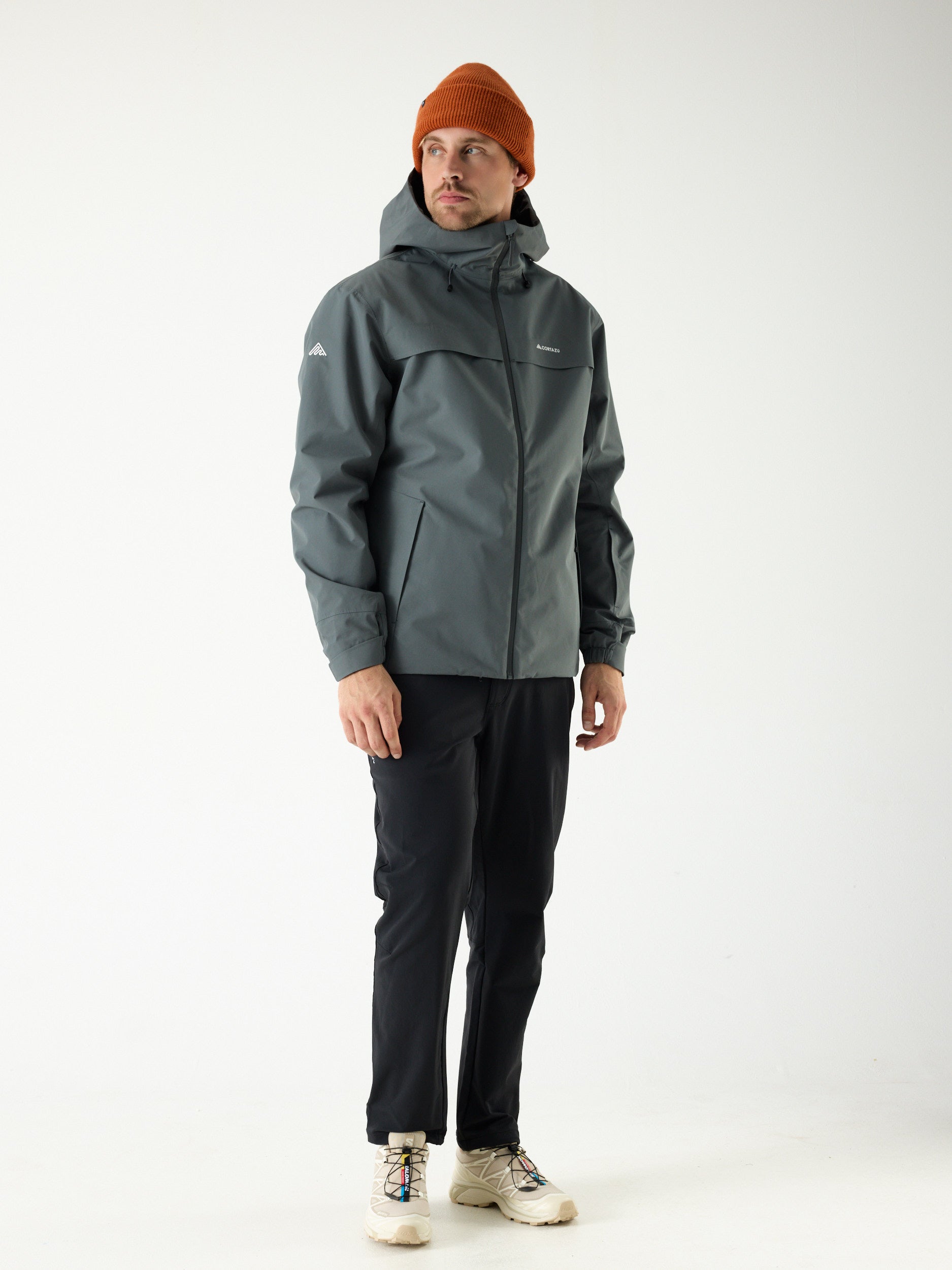 Delta INS Hardshell Jas 10M Mid Grey | Heren 
