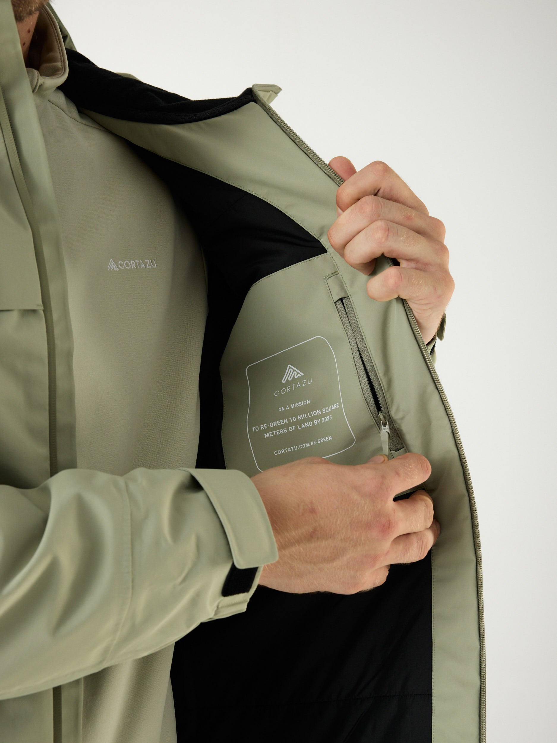 Delta INS Hardshell Jas 10M Olijfgroen | Heren