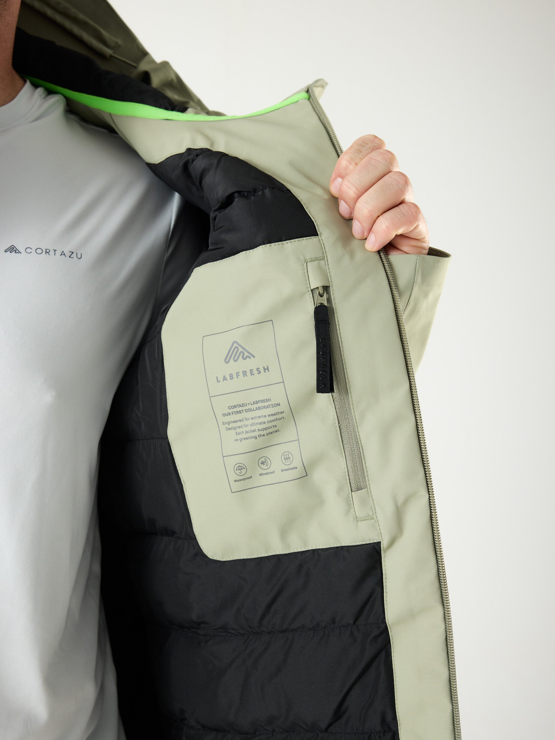 Cortazu X Labfresh Parka 10M Olijfgroen | Heren