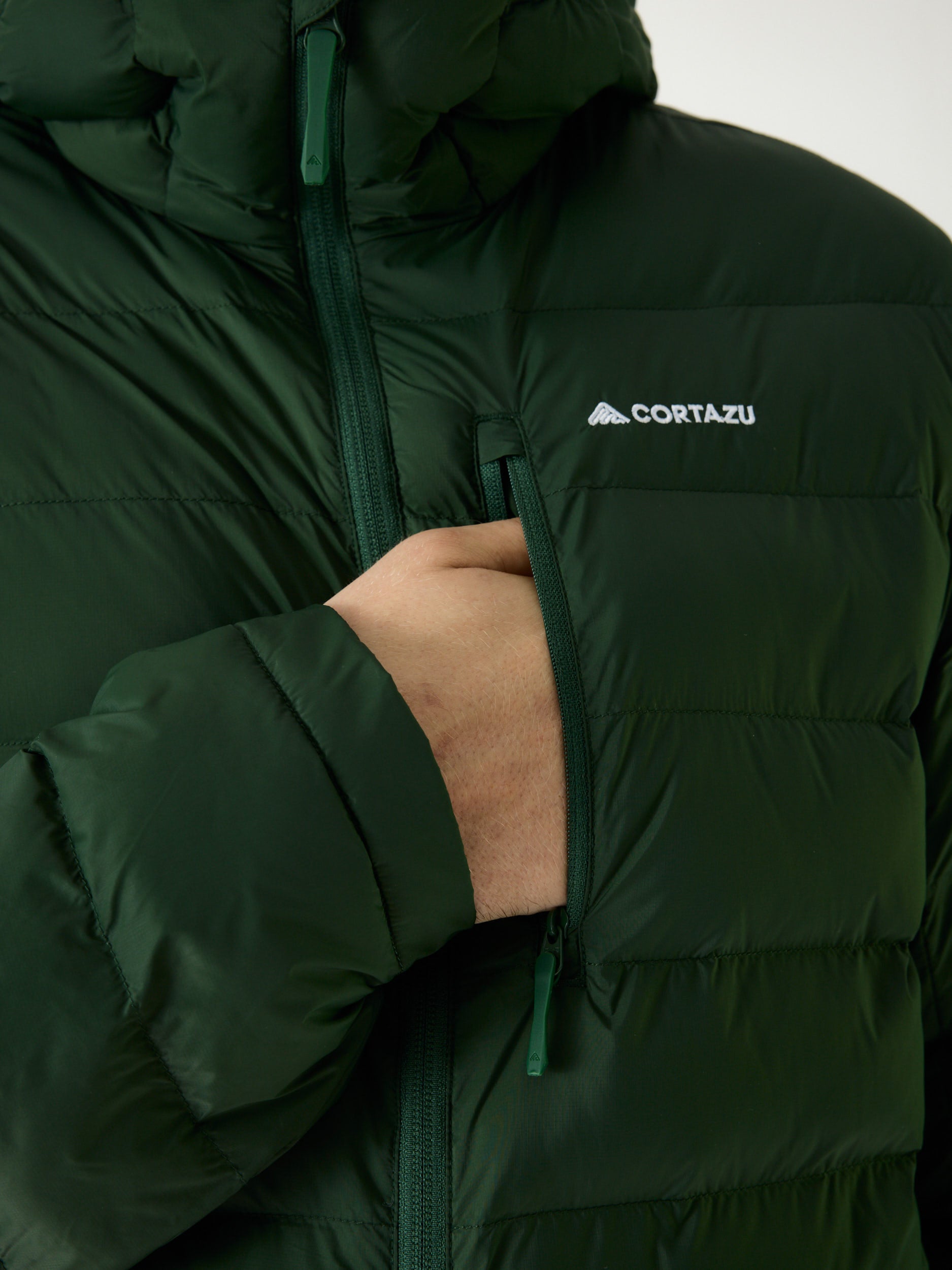 Mountain INS Hooded Jacket 10M Donkergroen | Heren