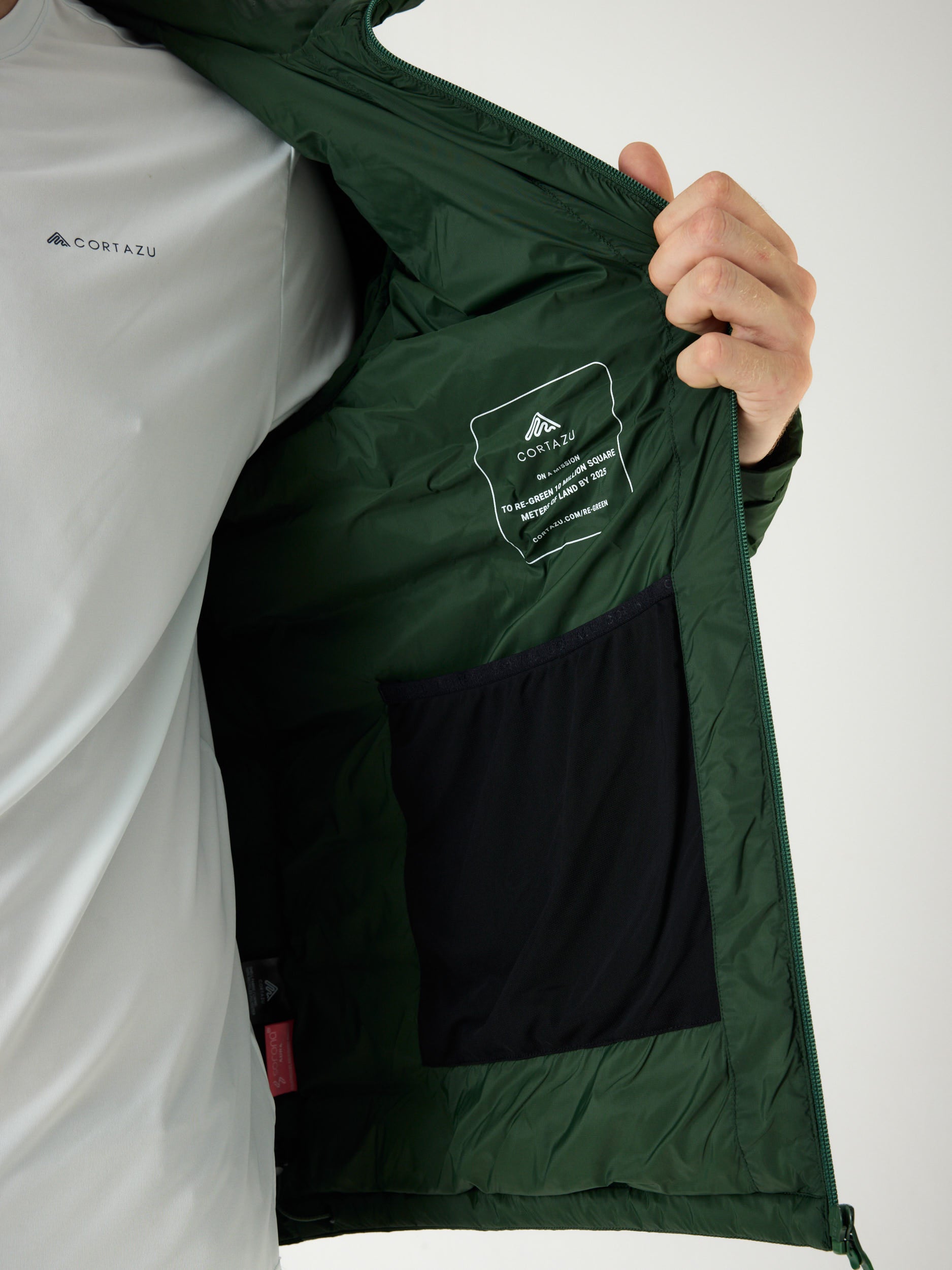 Mountain INS Hooded Jacket 10M Donkergroen | Heren