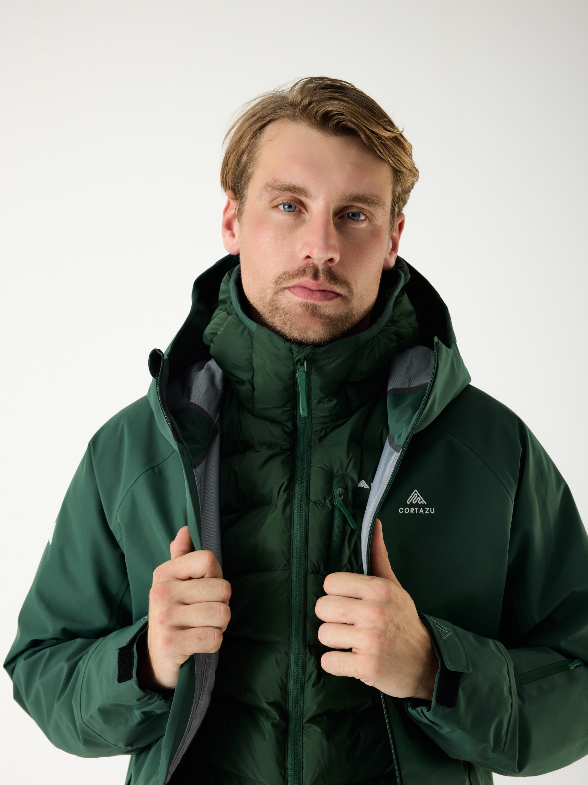 Mountain INS Hooded Jacket 10M Donkergroen | Heren