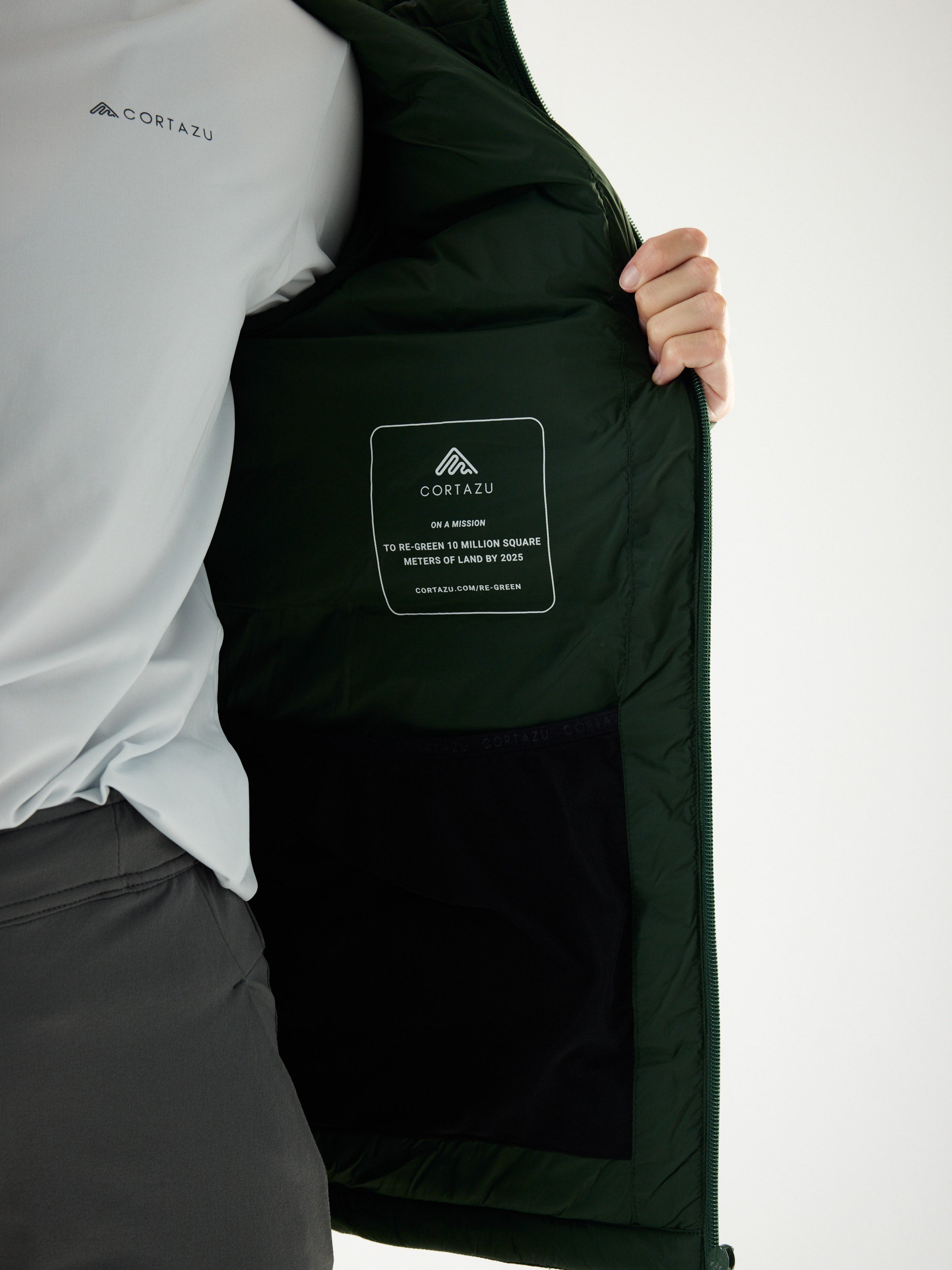 Mountain INS Hooded Jacket 10M Donkergroen | Dames