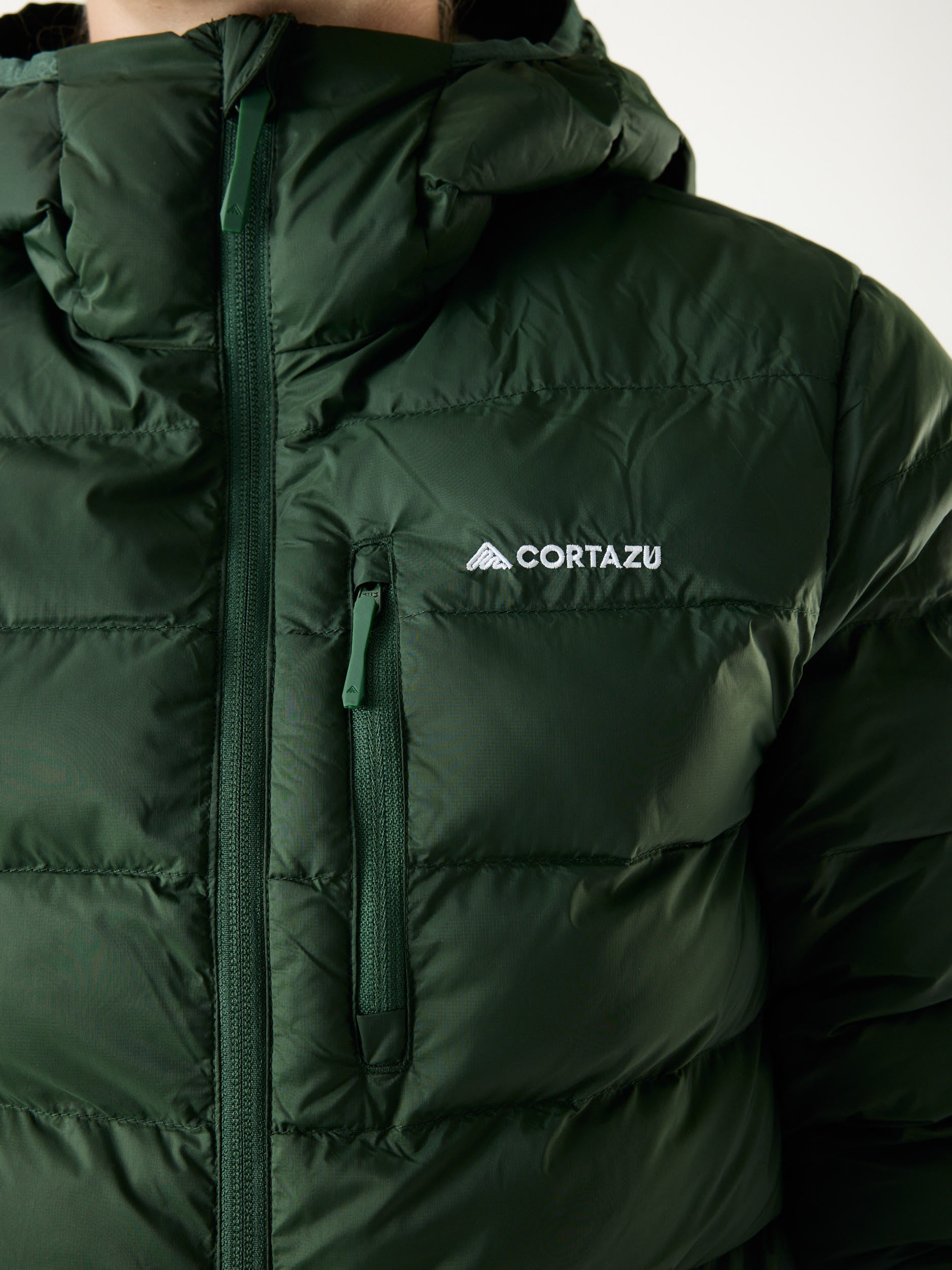 Mountain INS Hooded Jacket 10M Donkergroen | Dames