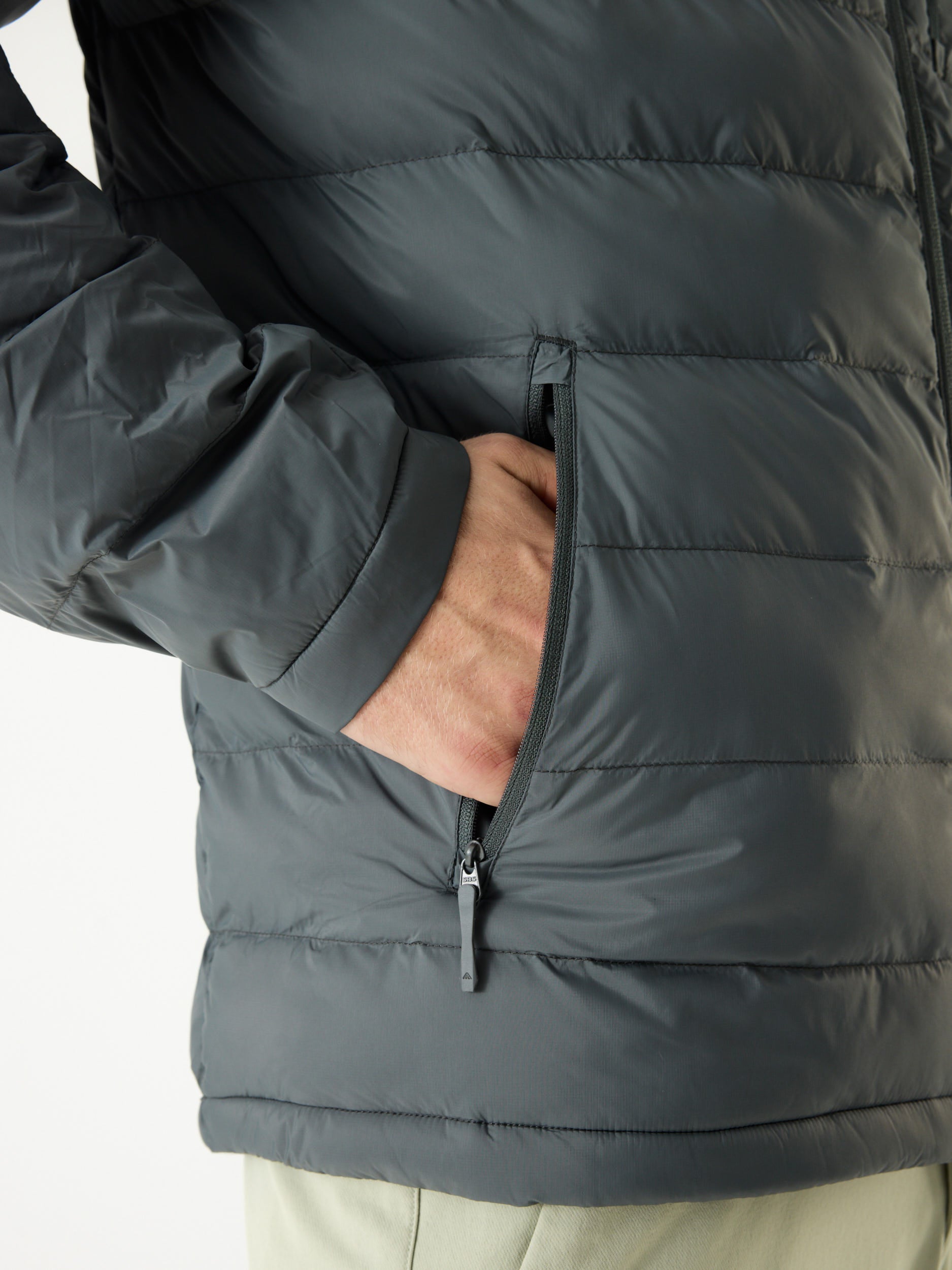 Mountain INS Hooded Jacket 10M Mid Grey | Heren