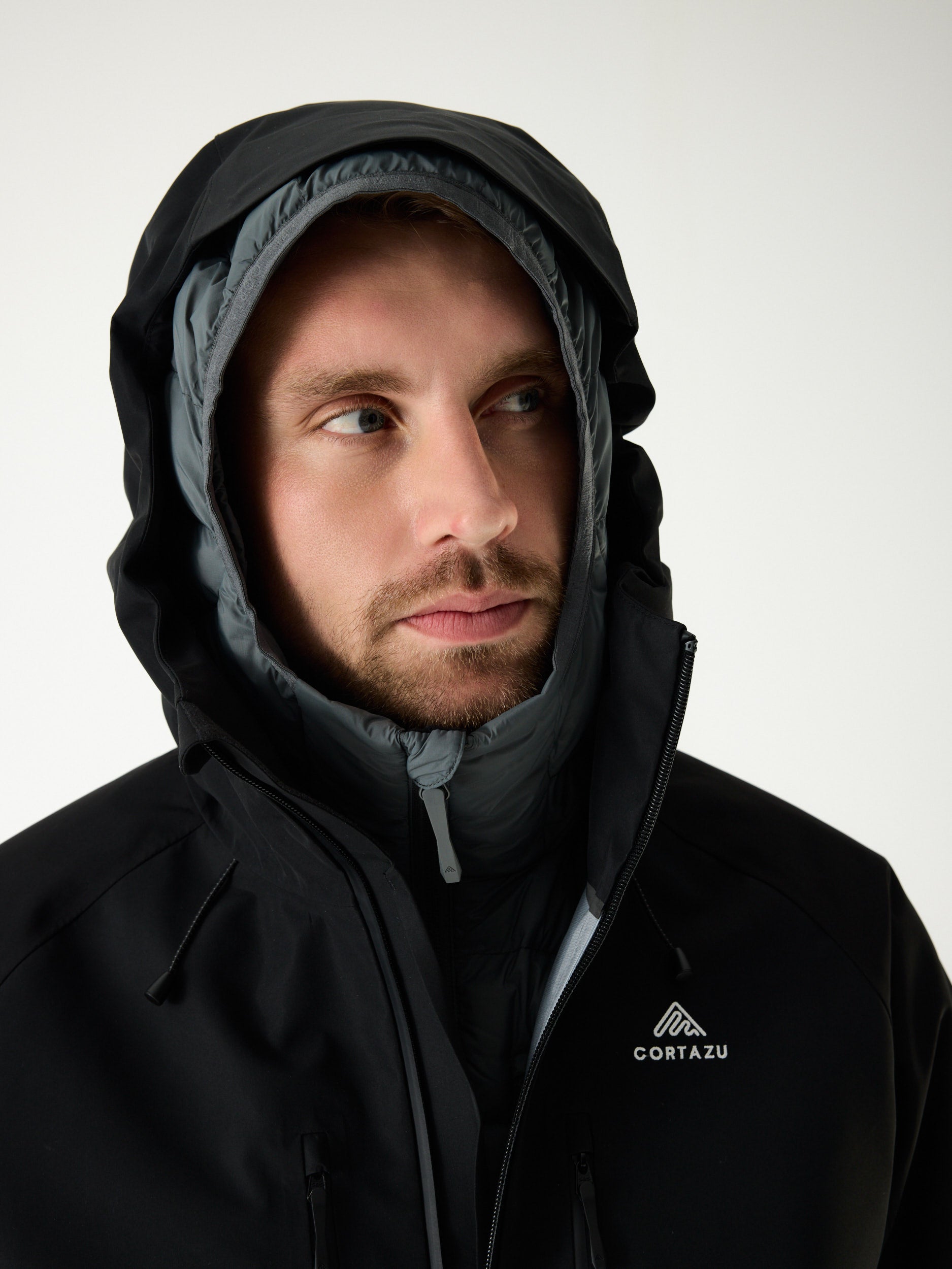 Mountain INS Hooded Jacket 10M Mid Grey | Heren
