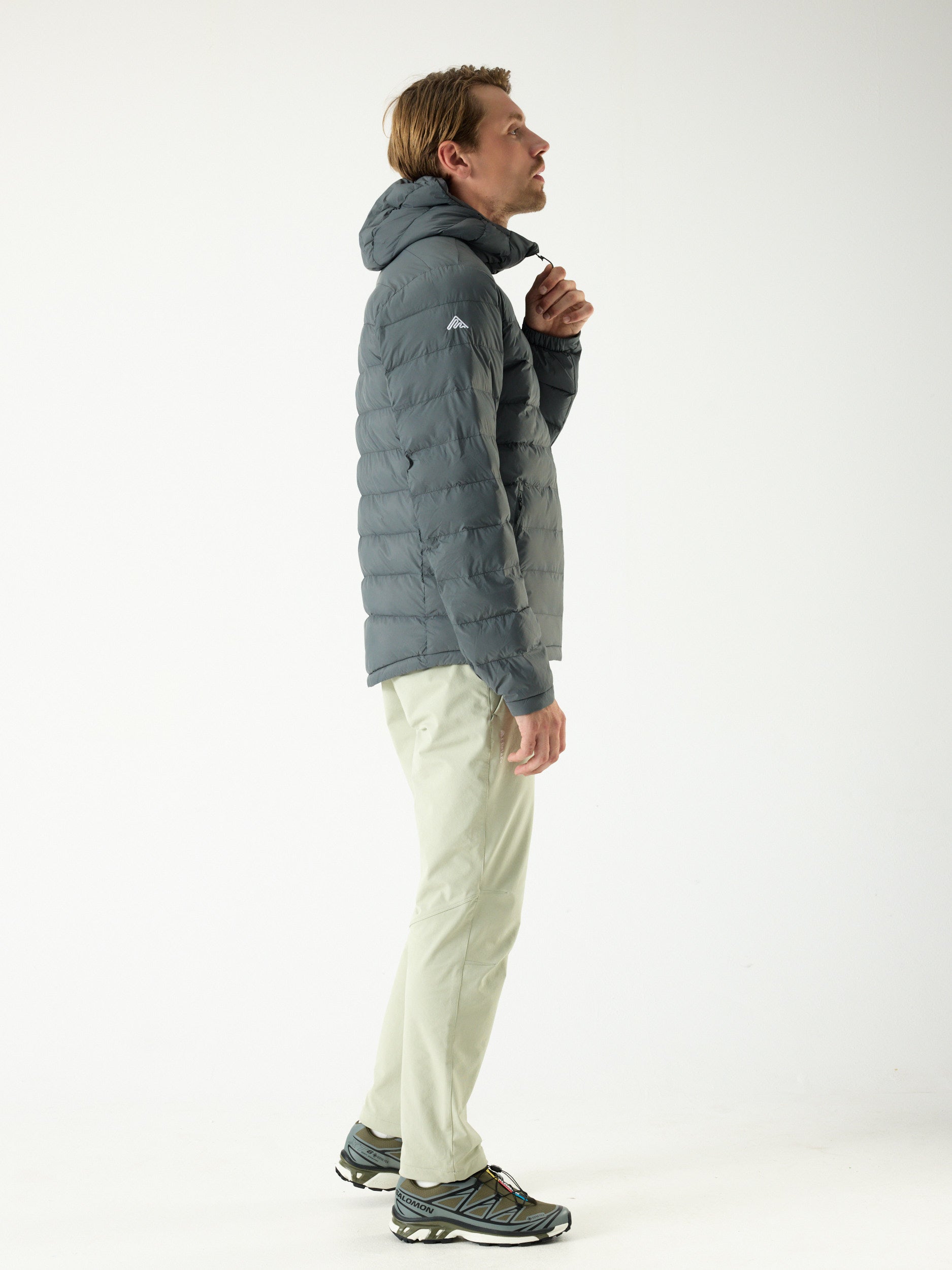 Mountain INS Hooded Jacket 10M Mid Grey | Heren