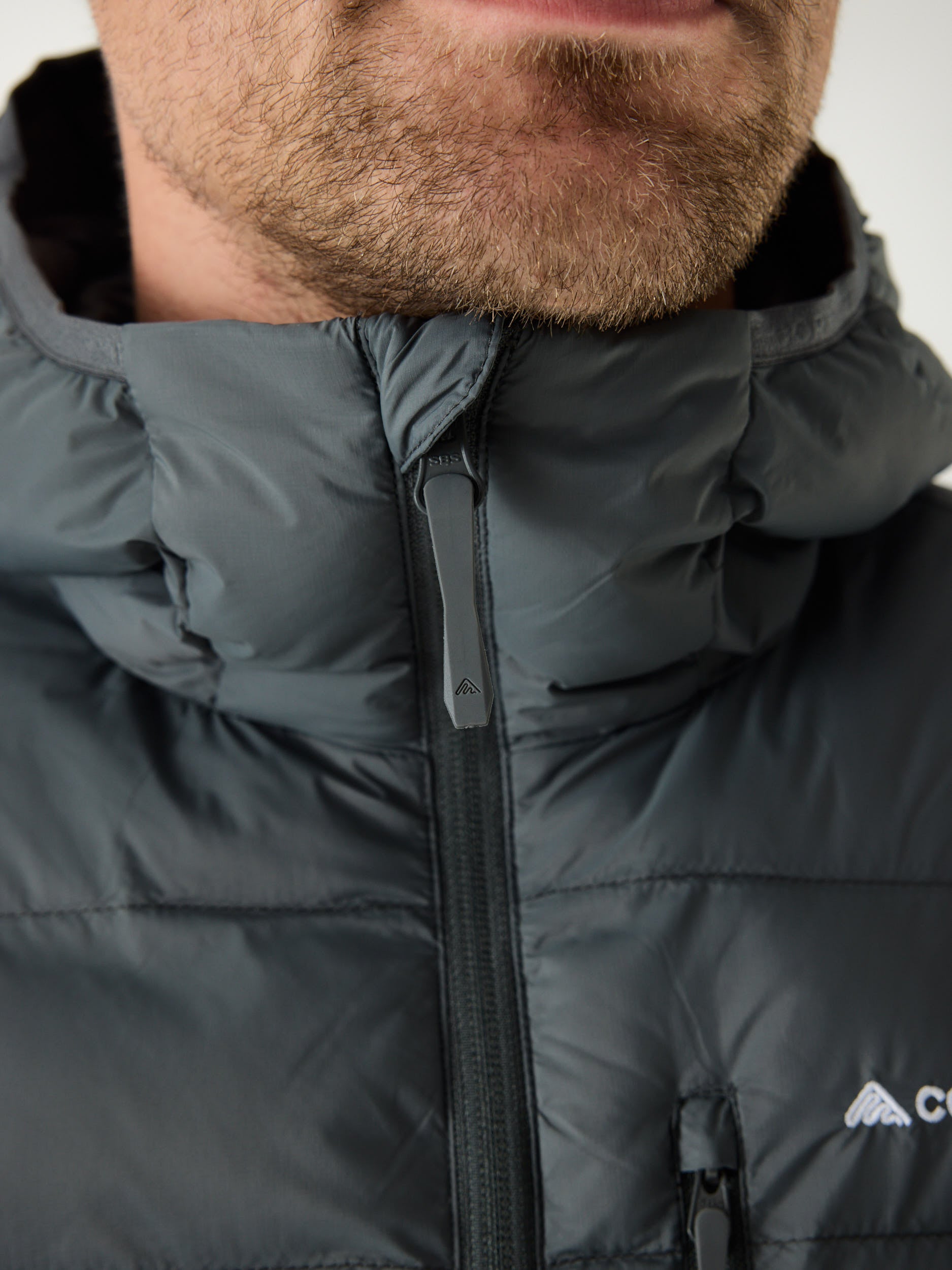 Mountain INS Hooded Jacket 10M Mid Grey | Heren