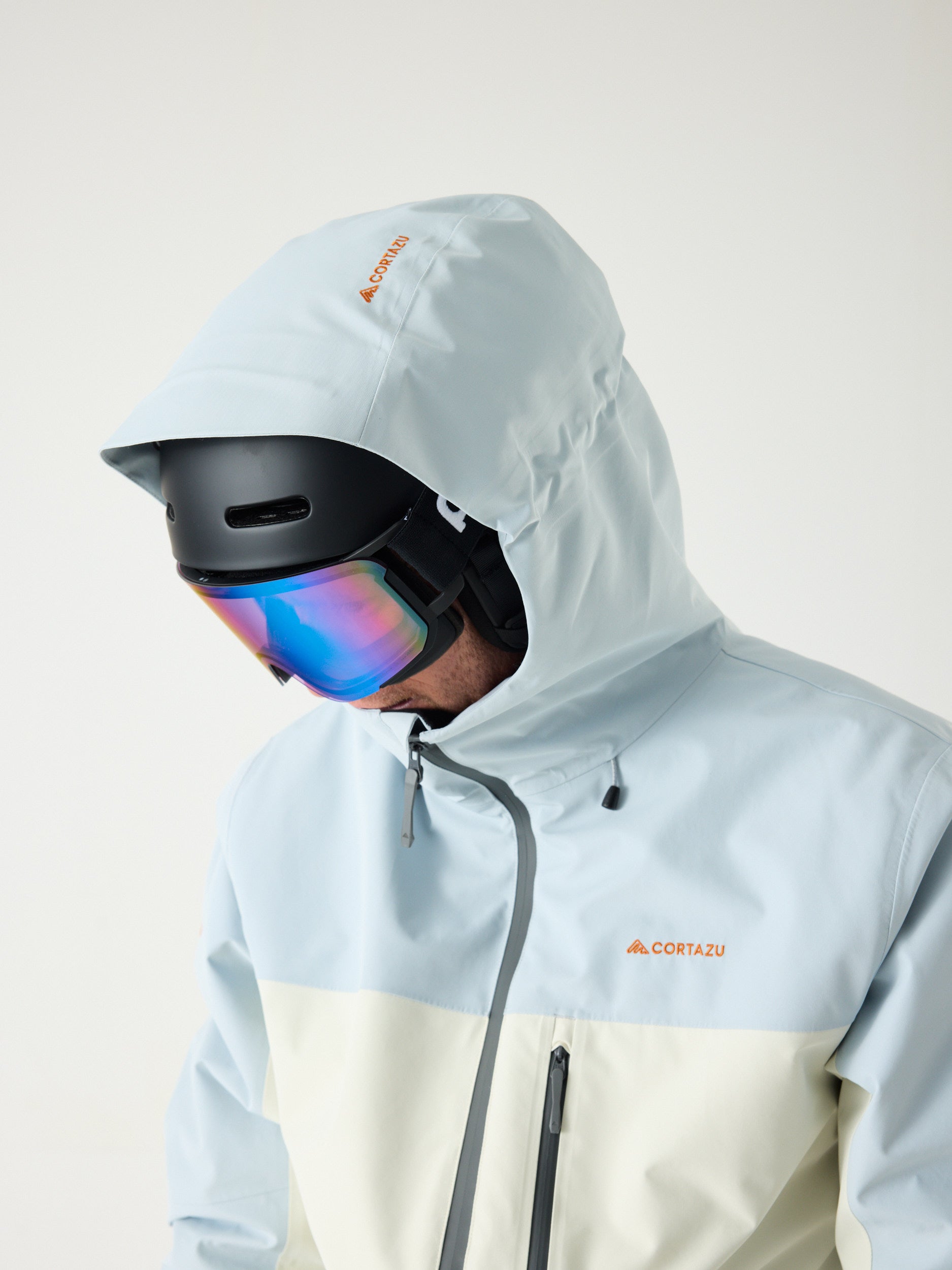 Nunatak INS Ski Jacket 10M Glacier Blue-Kitt-Mid Grey | Men