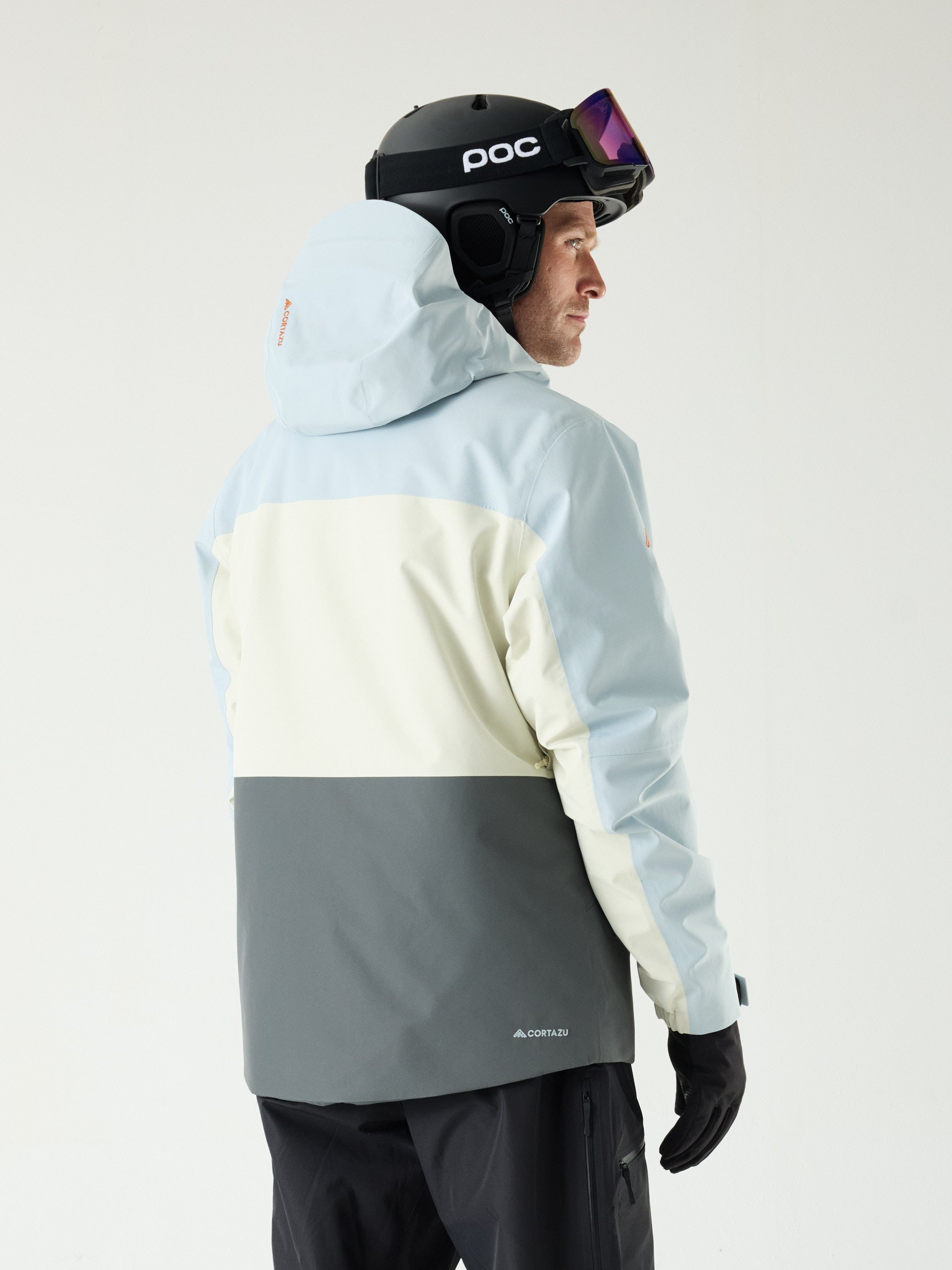 Nunatak INS Ski Jacket 10M Glacier Blue-Kitt-Mid Grey | Men