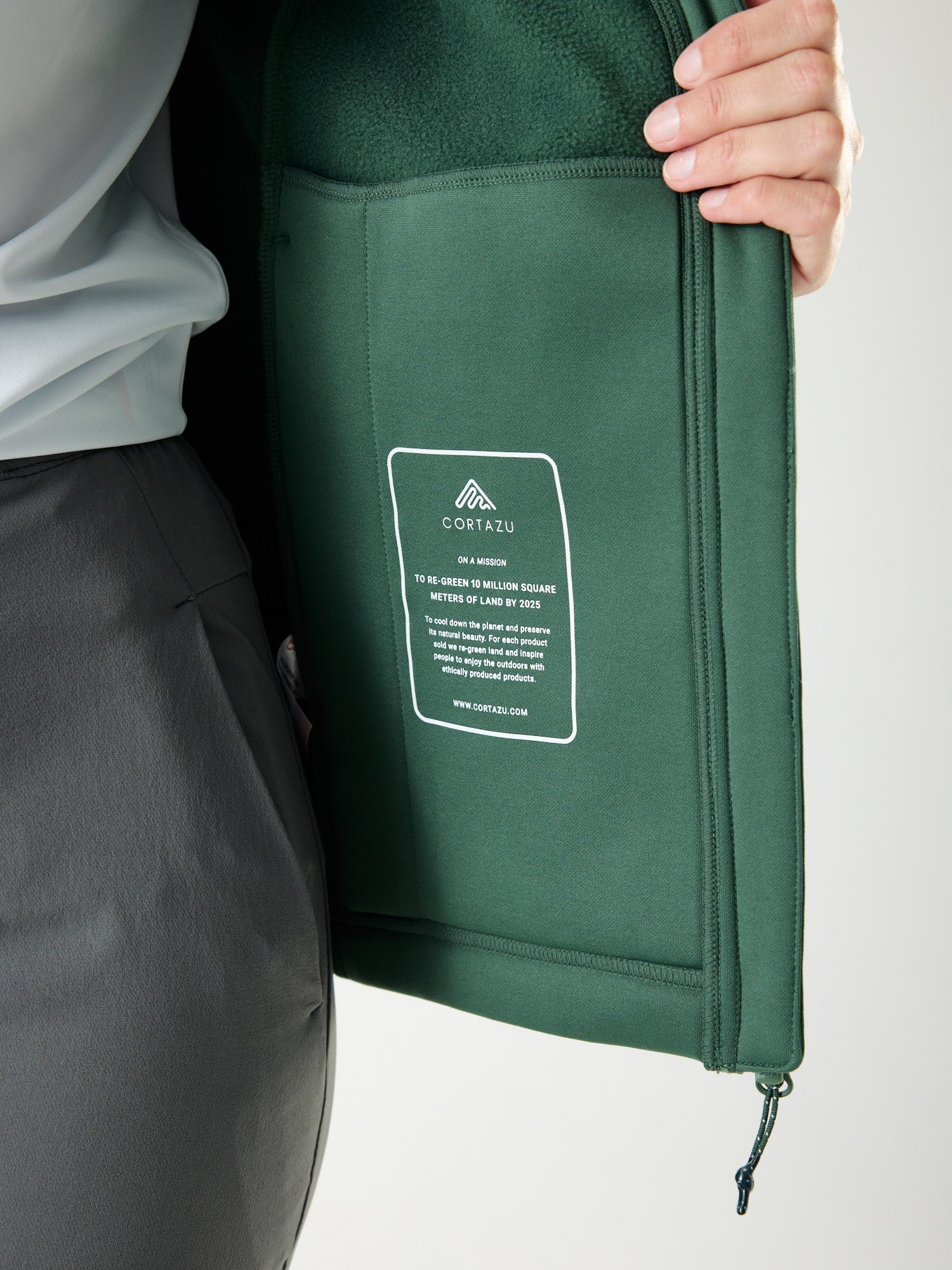 AR Fleece 9M Donkergroen | Dames 