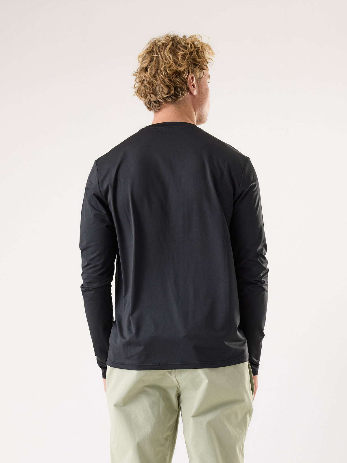AR Active T-shirt met lange mouwen Zwart | Heren