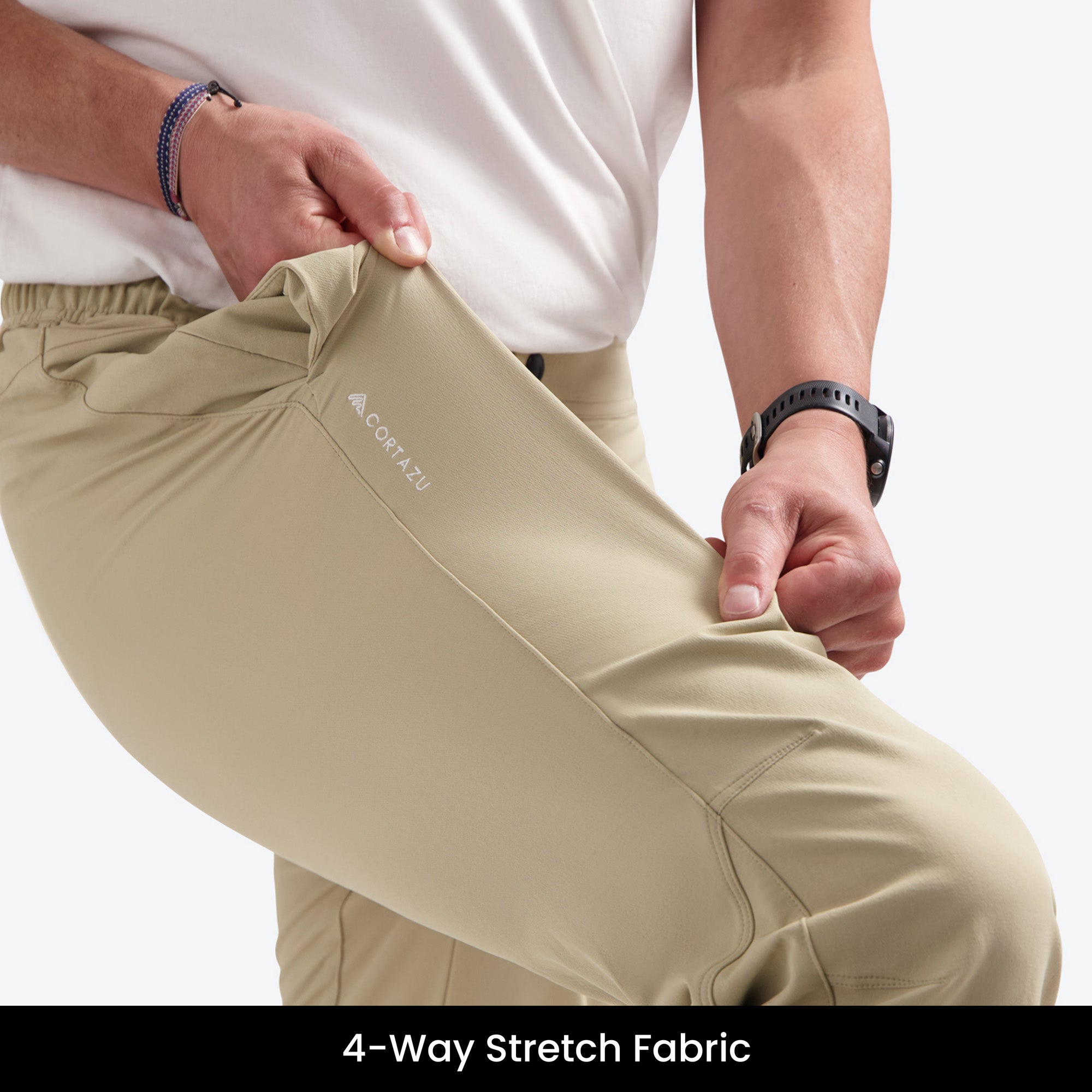Stretch Pant in Beige for Men - Stylish Outdoor Comfort – Cortazu