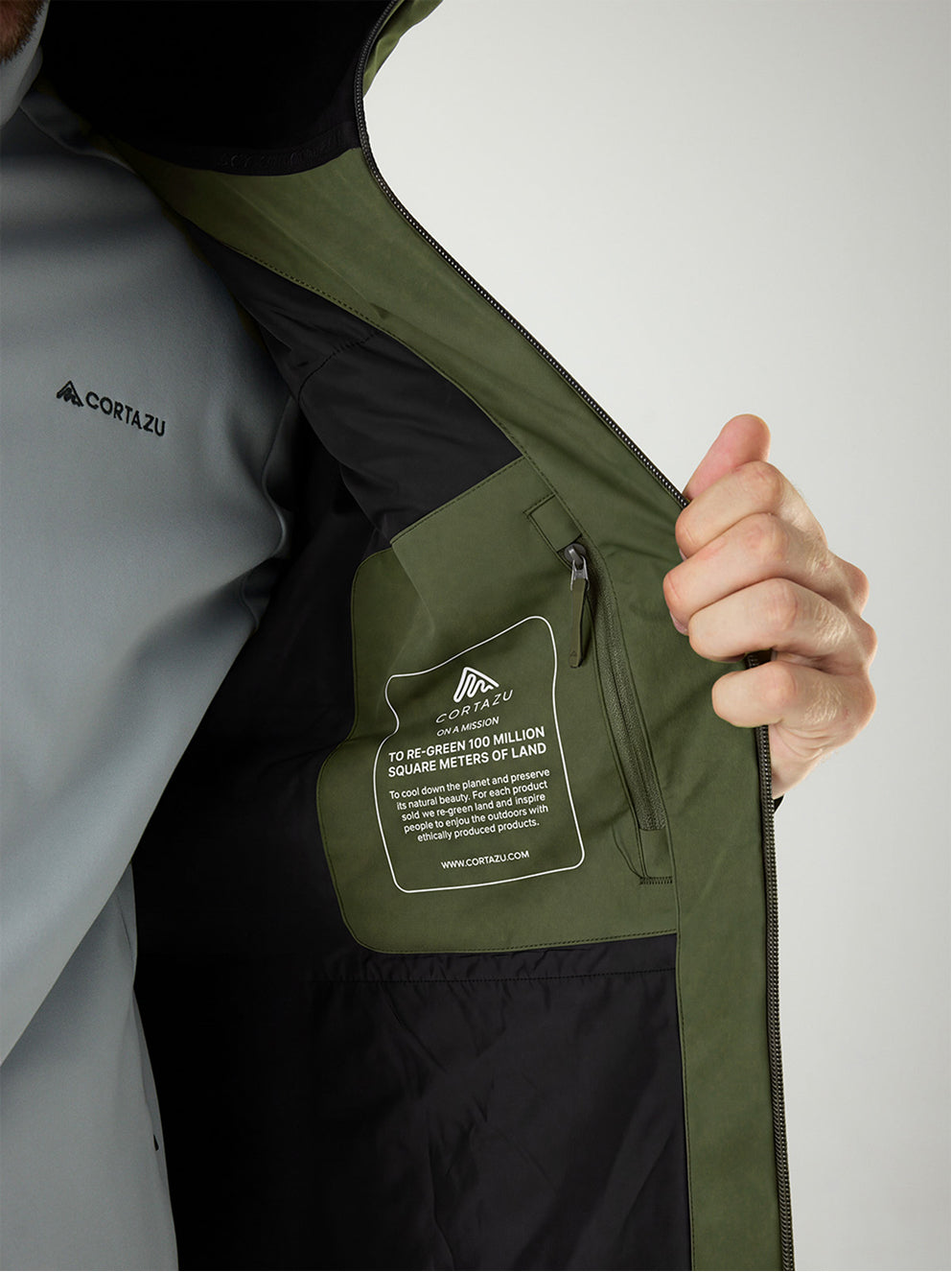 Delta INS Shell Jacket Mud Green | Men