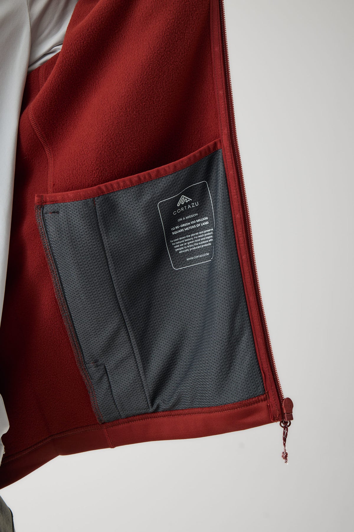 AR Fleece Russet Red | Heren