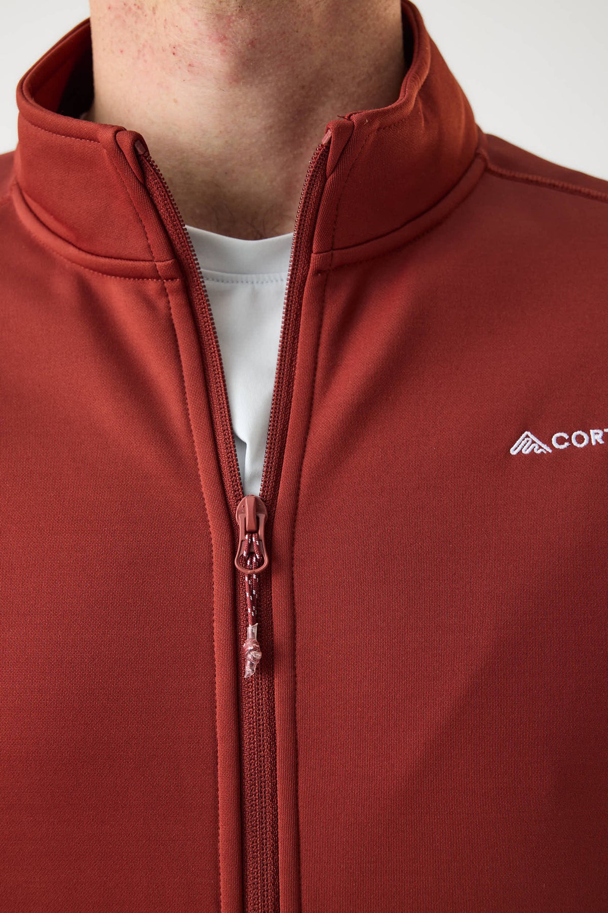 AR Fleece Russet Red | Heren