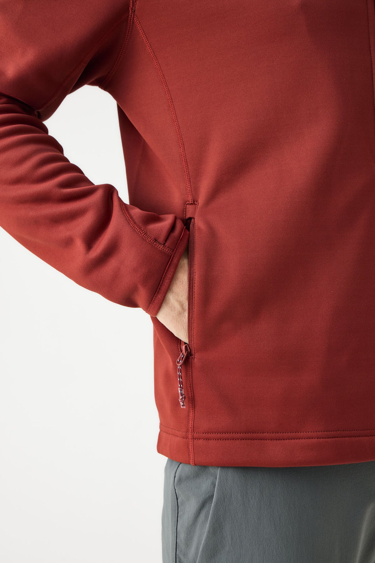 AR Fleece Russet Red | Heren