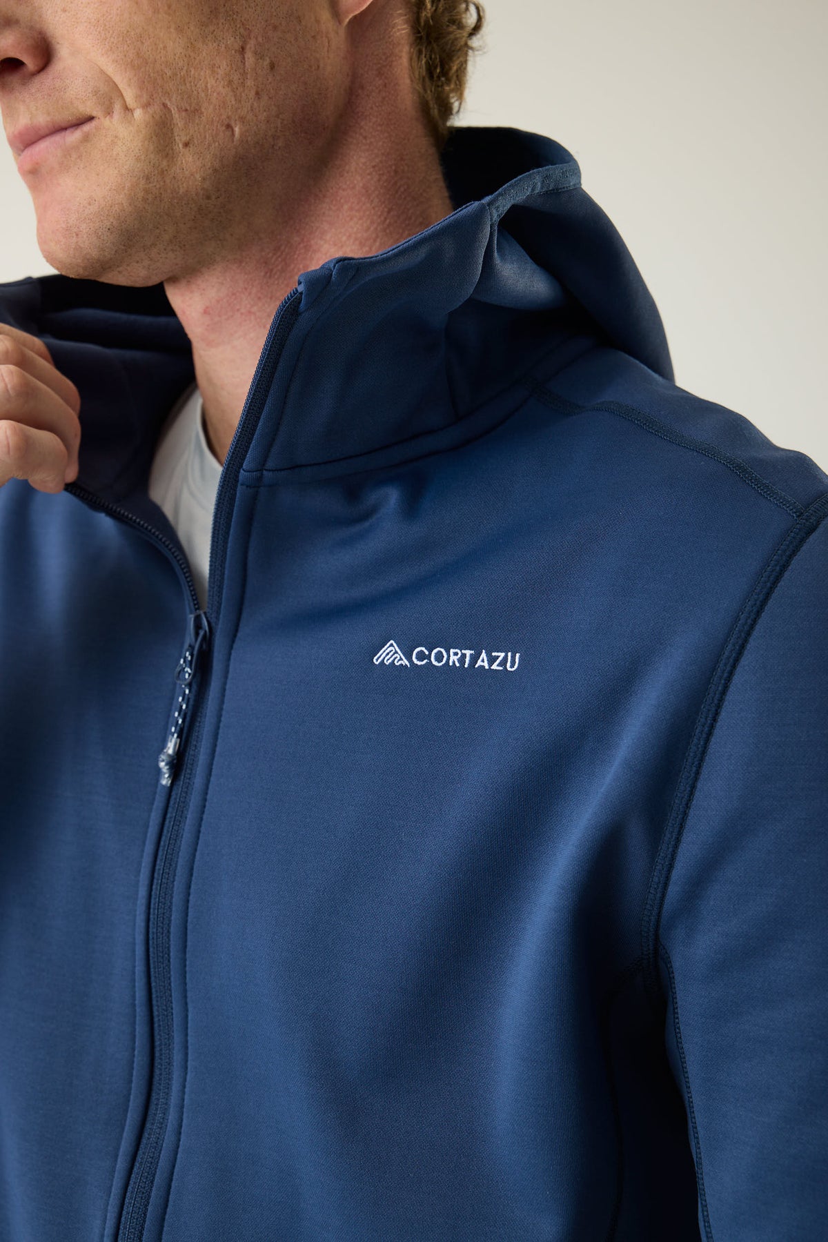 AR Fleece Hooded Donkerblauw | Heren