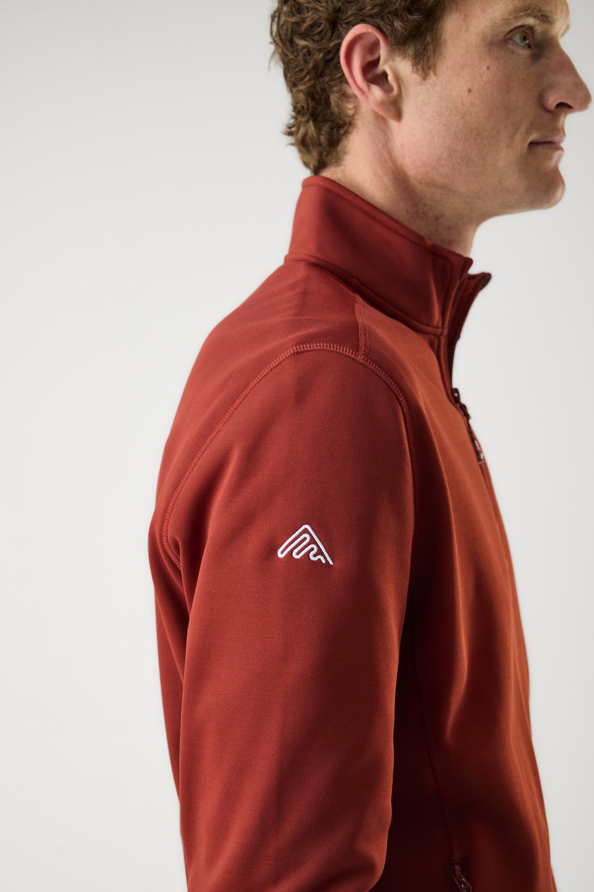 AR Fleece Half-Zip Roestbruin | Heren
