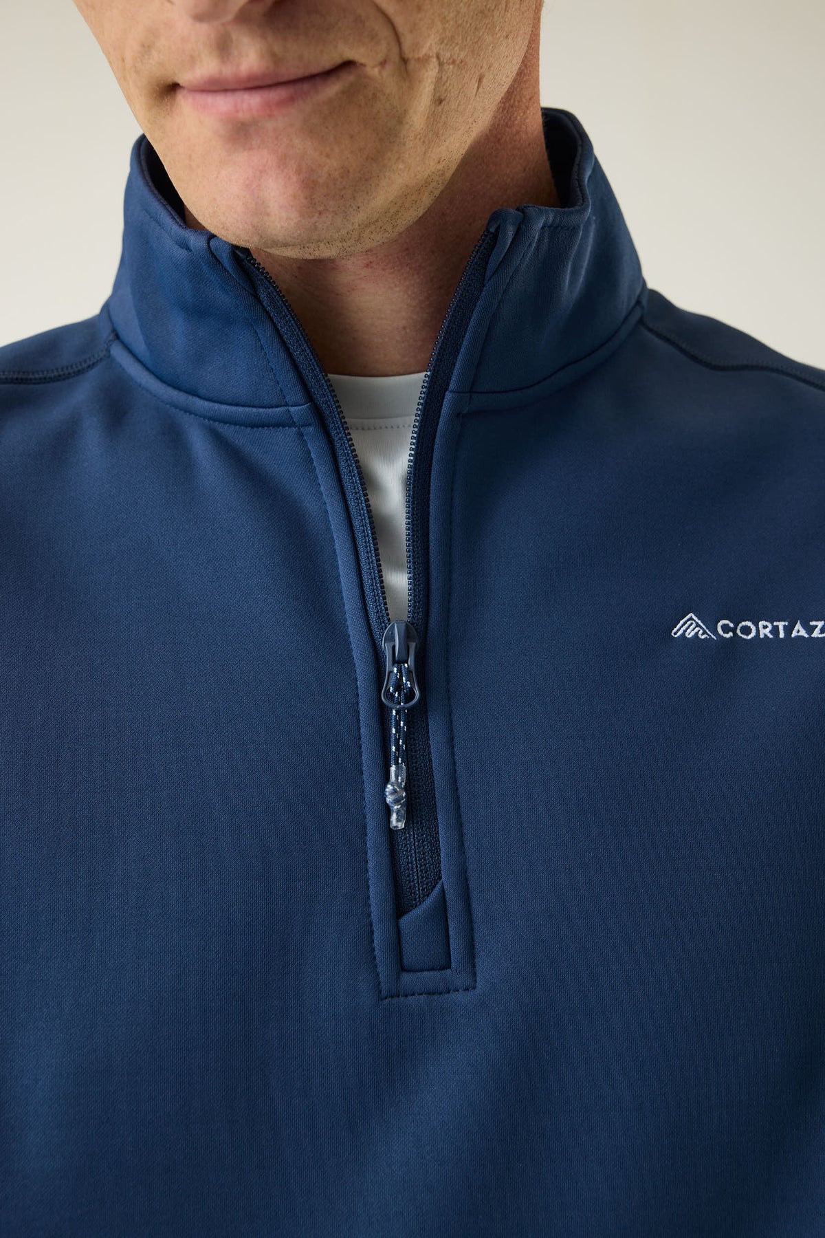 AR Fleece Half-Zip Donkerblauw | Heren