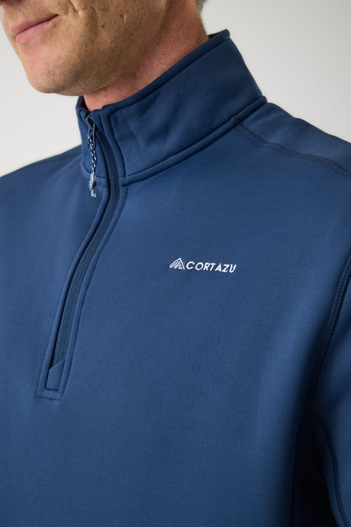 AR Fleece Half-Zip Donkerblauw | Heren