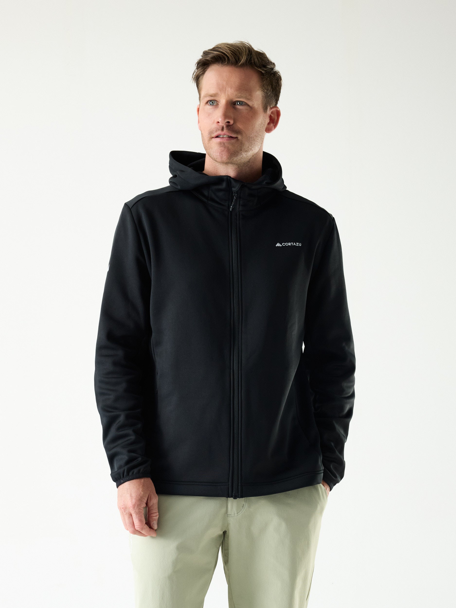 AR Fleece Hooded 10M Zwart | Heren 