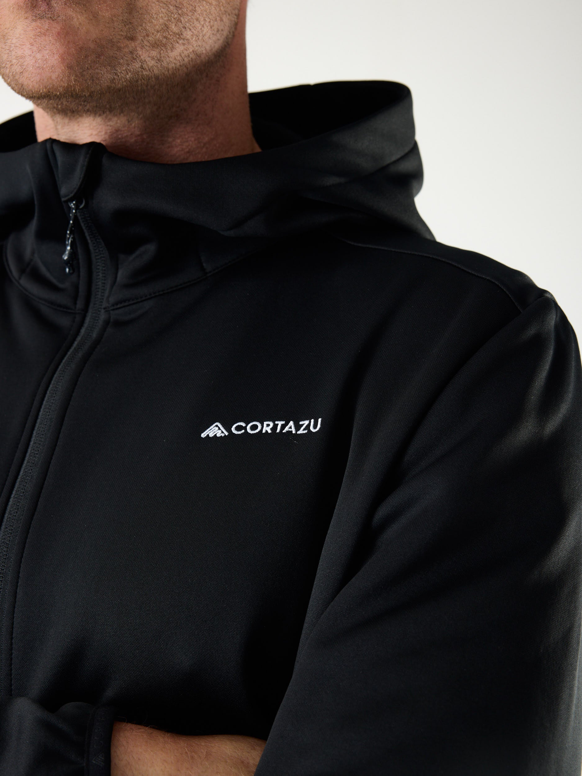 AR Fleece Hooded 10M Zwart | Heren 