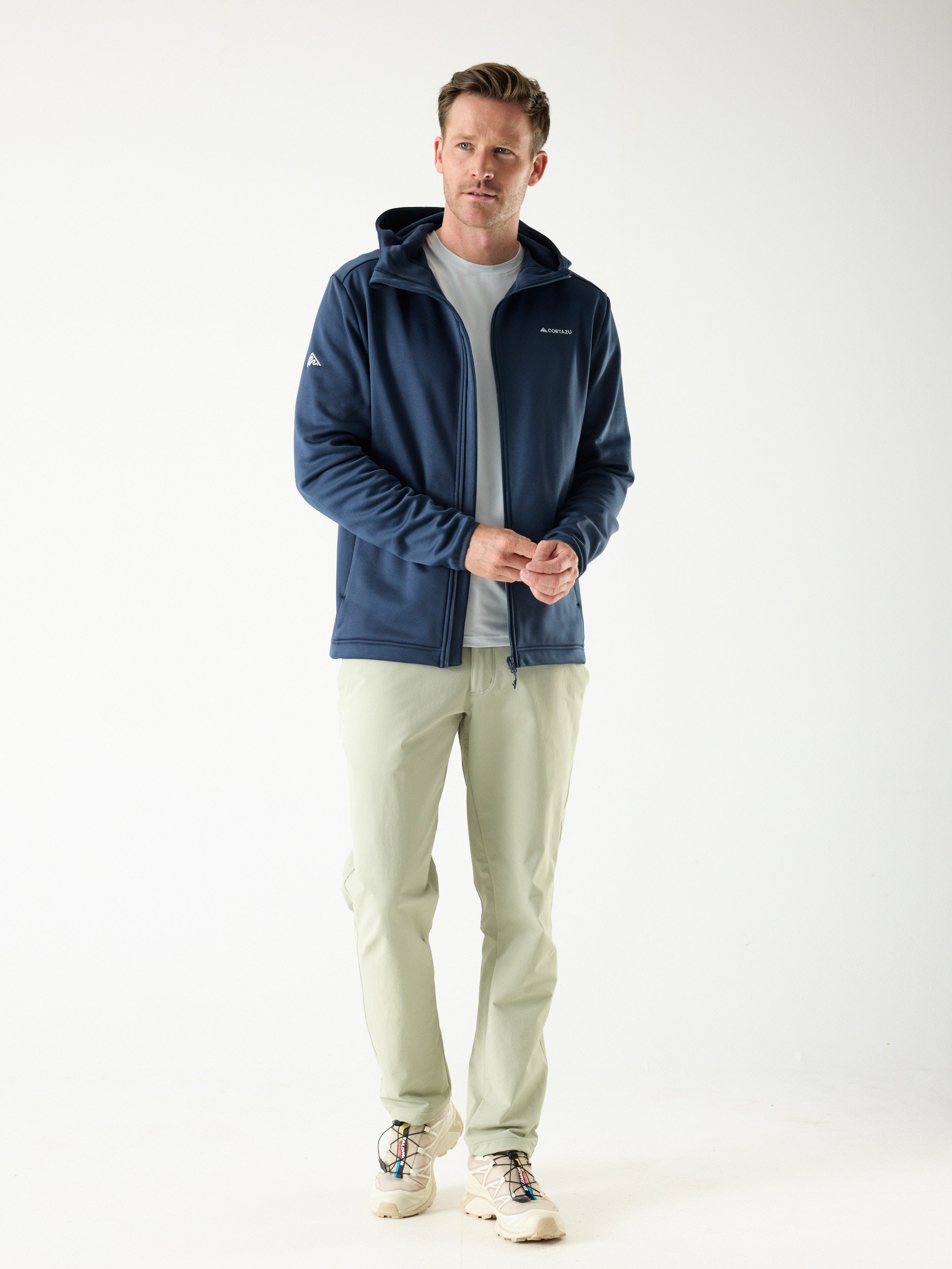 AR Fleece Hooded 10M Dark Blue | Men