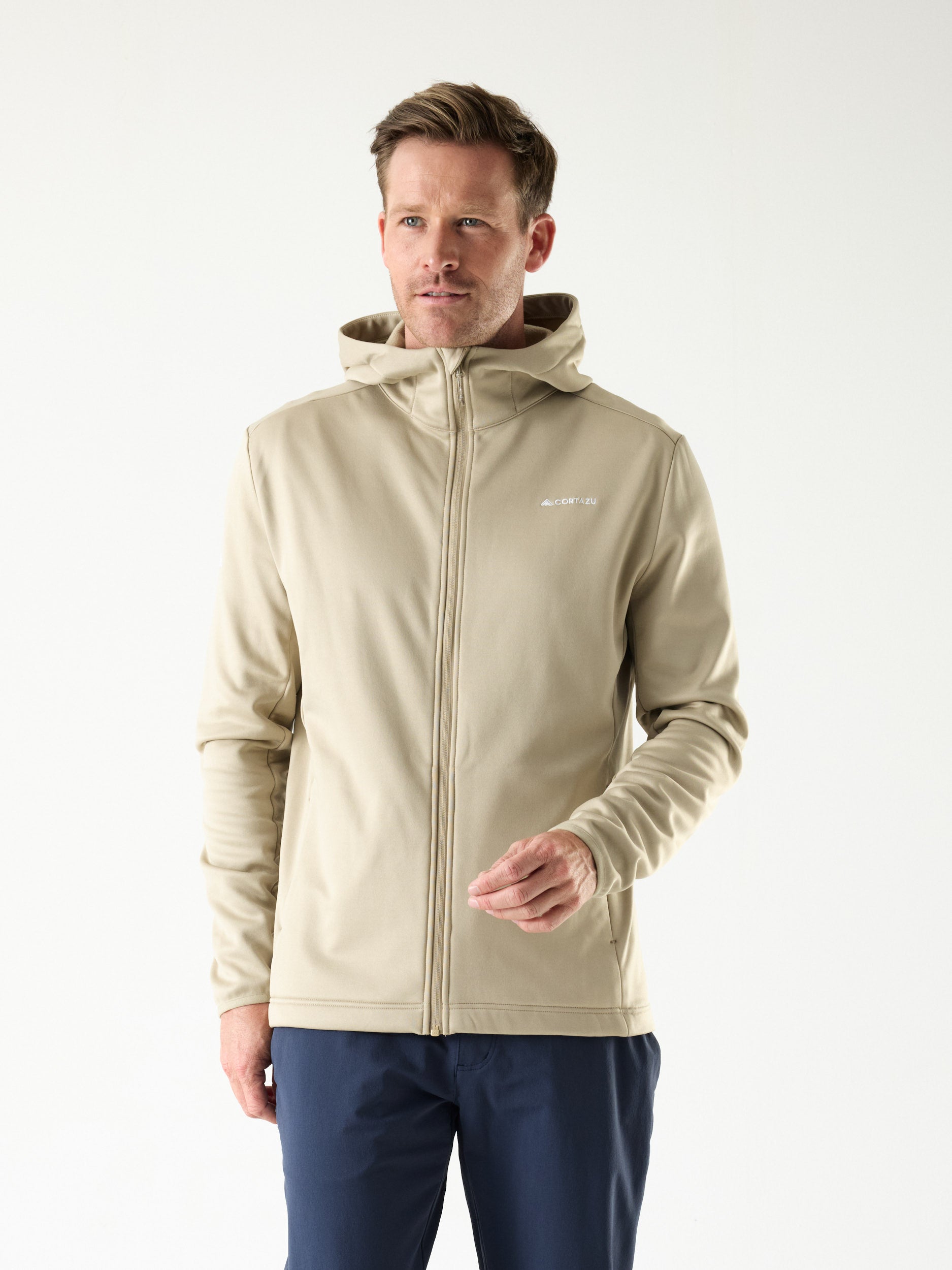 AR Fleece Hooded 10M Beige | Men