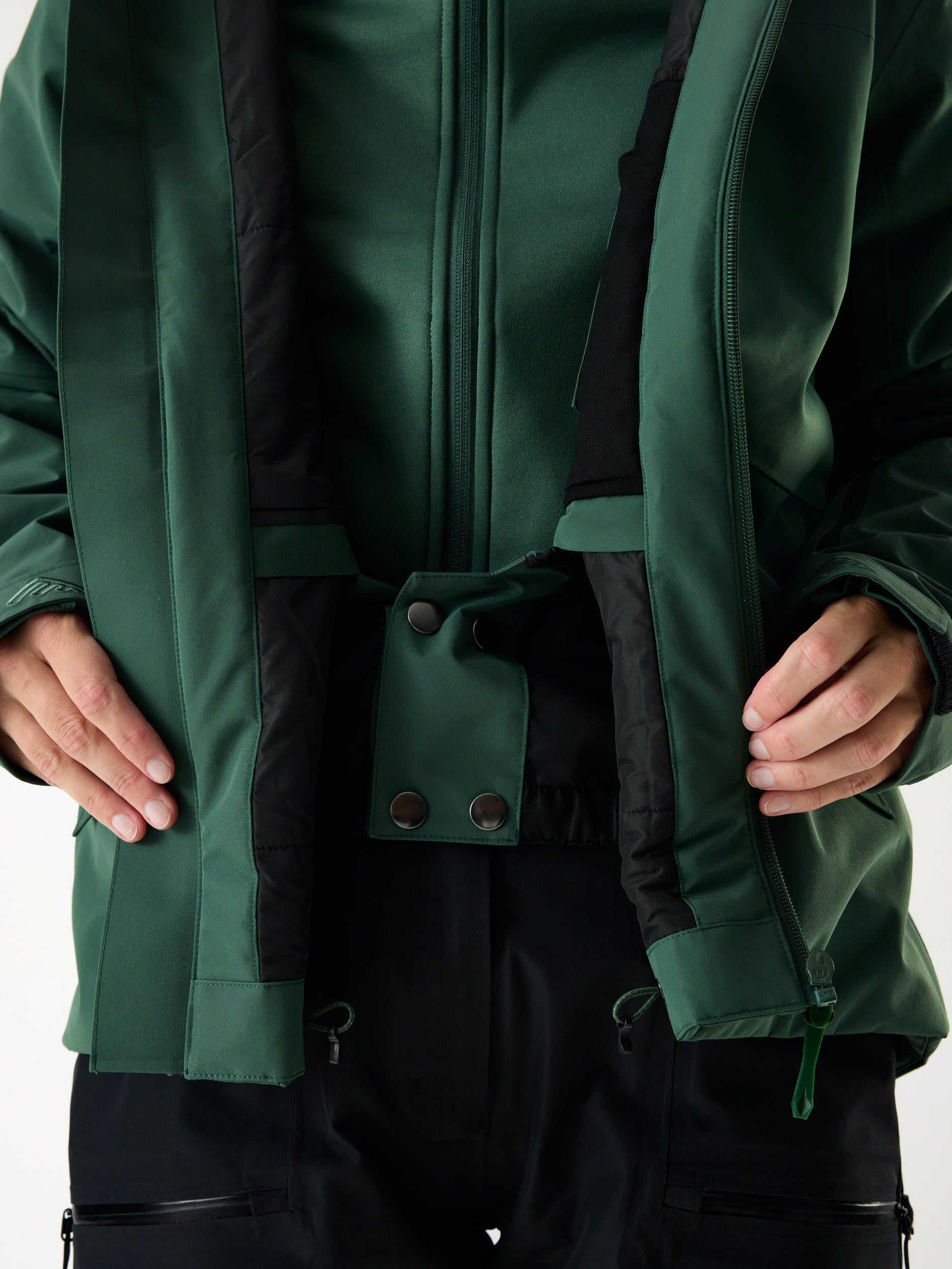 Nunatak INS Ski-jack 10M Donkergroen | Dames