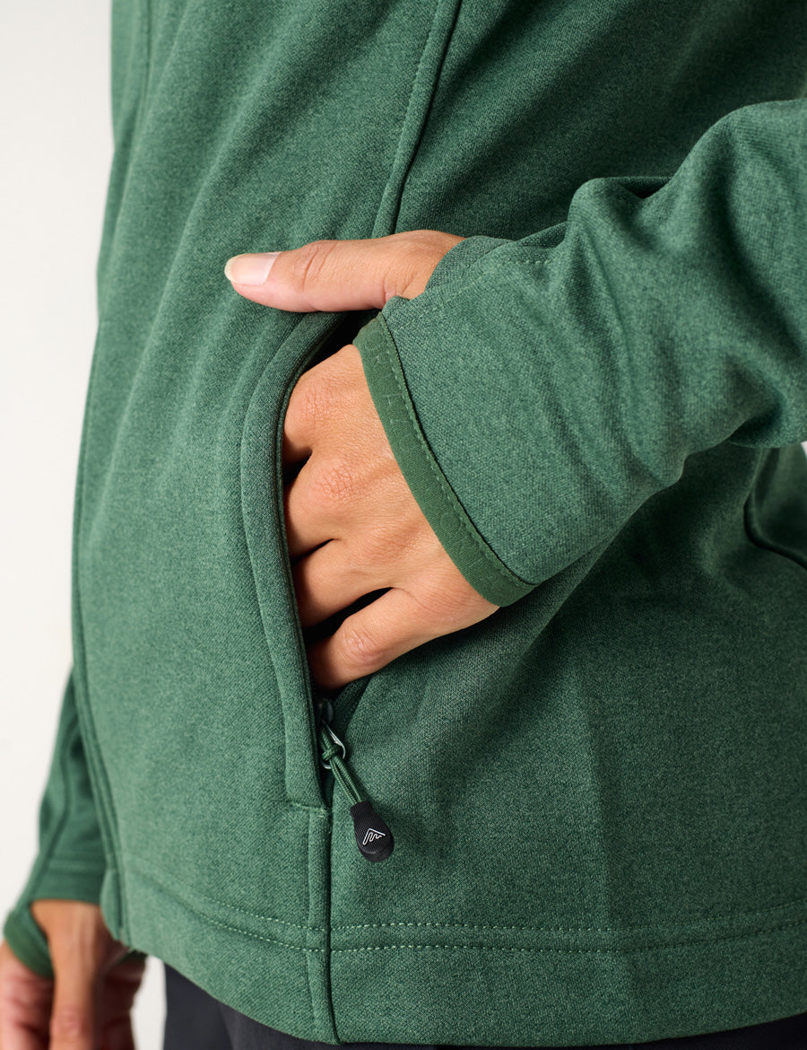 AR Fleece Dark Green | Women