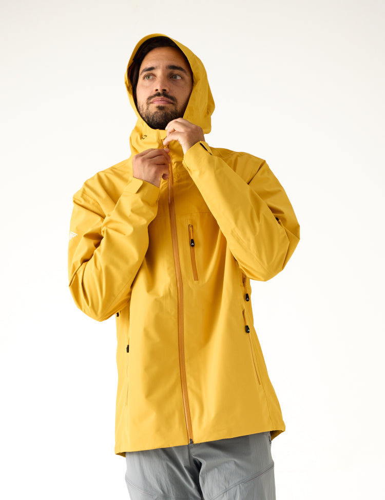 All weather Hardshell Jacket Yellow | Men – Cortazu All weather Hardshell Jacket Yellow | Men – Cortazu
