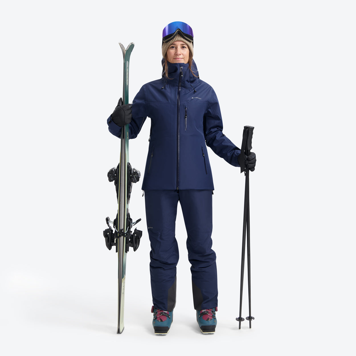 Insulated All weather Ski Pants Dark Blue | Women