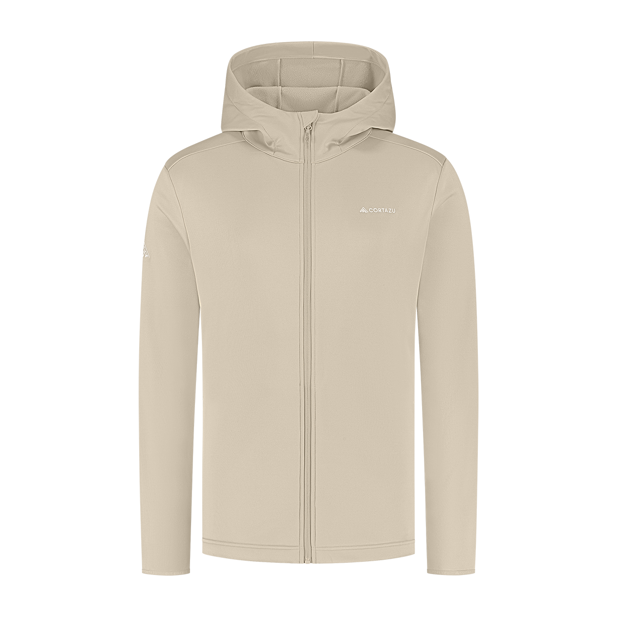 AR Fleece Hooded 10M Beige | Heren 