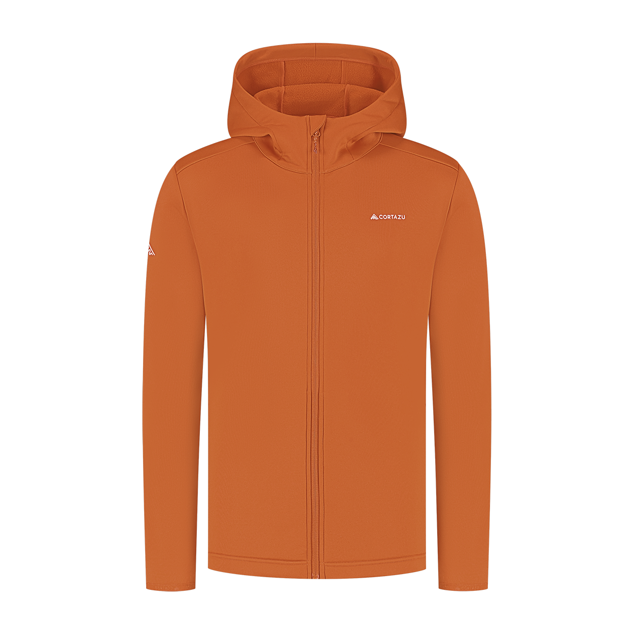 AR Fleece Hooded 10M Burned Orange | Heren 