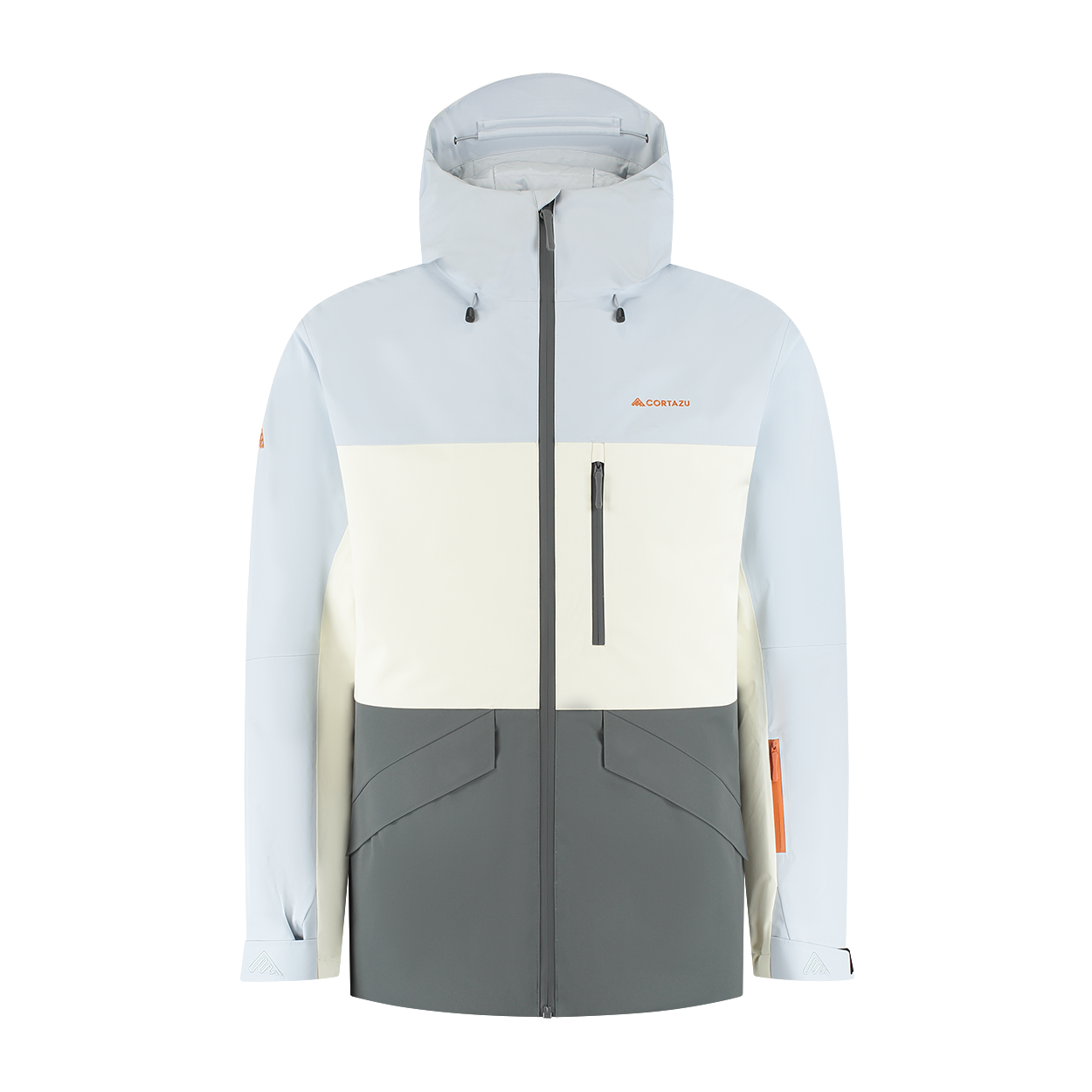 Nunatak INS Ski Jacket 10M Glacier Blue-Kitt-Mid Grey | Men