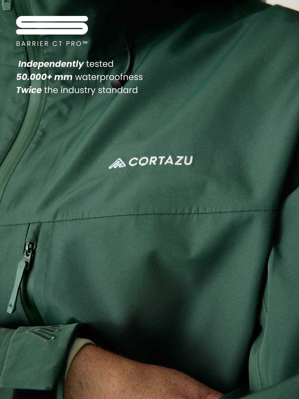 Alpine Shell Jacket Dark Green | Men