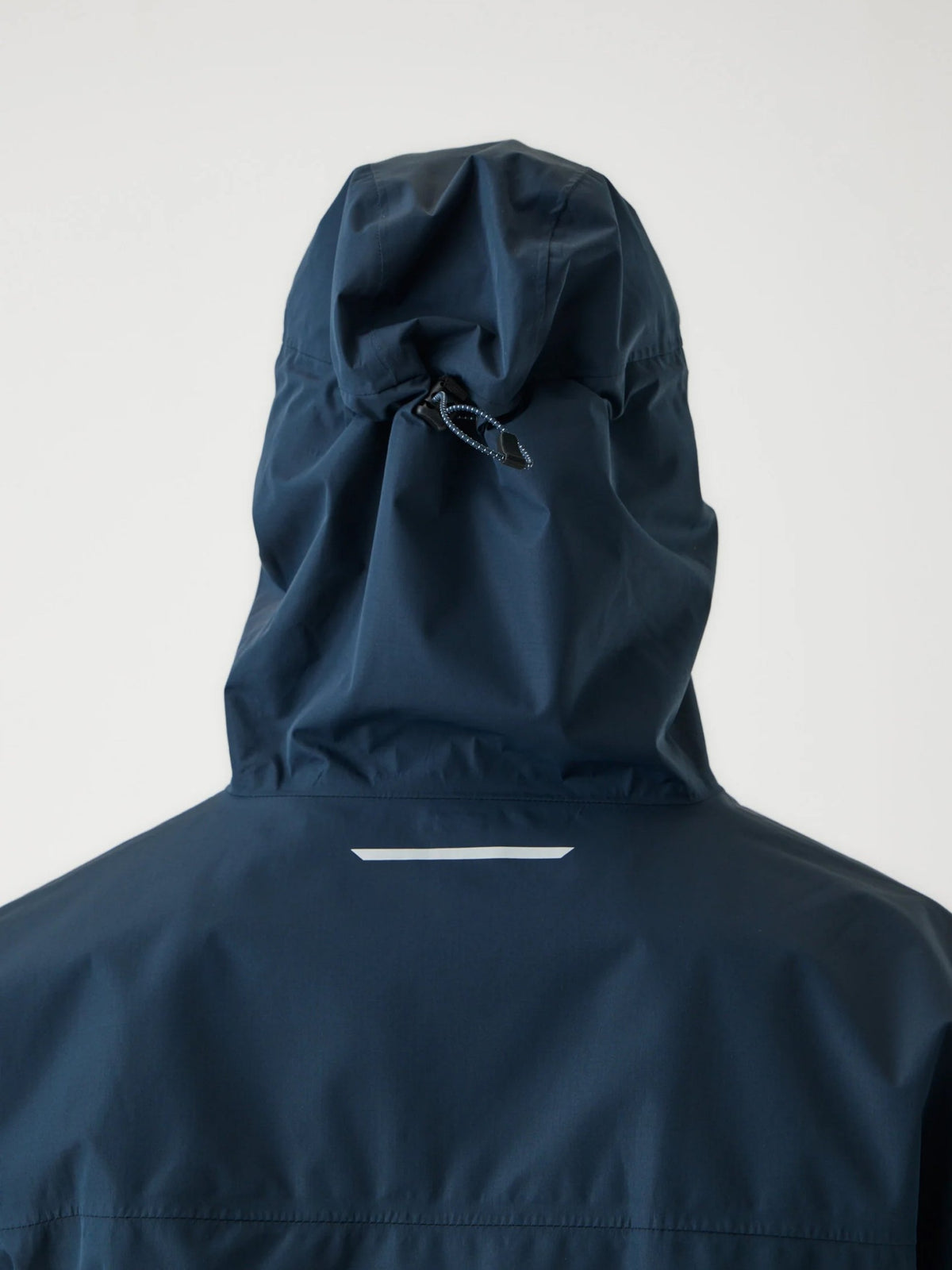 Cortazu Aero Rain Jacket men's in Navy, hood volume adjuster and reflective detail