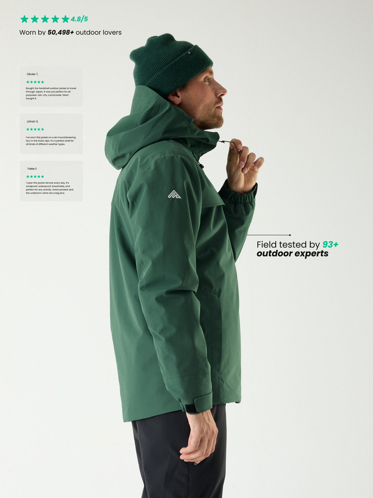 Delta INS Shell Jacket Dark Green | Men