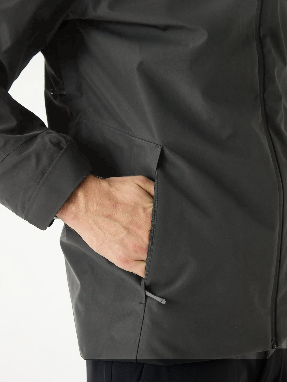 Cortazu Delta INS Shell Jacket men's in Dark Grey, hand pocket