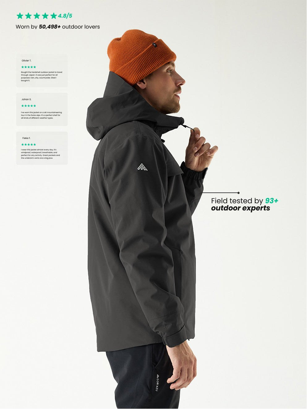 Delta INS Shell Jacket Dark Grey | Men