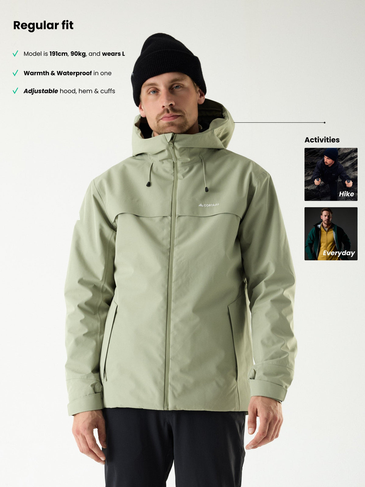 Delta INS Shell Jacket Olive | Men