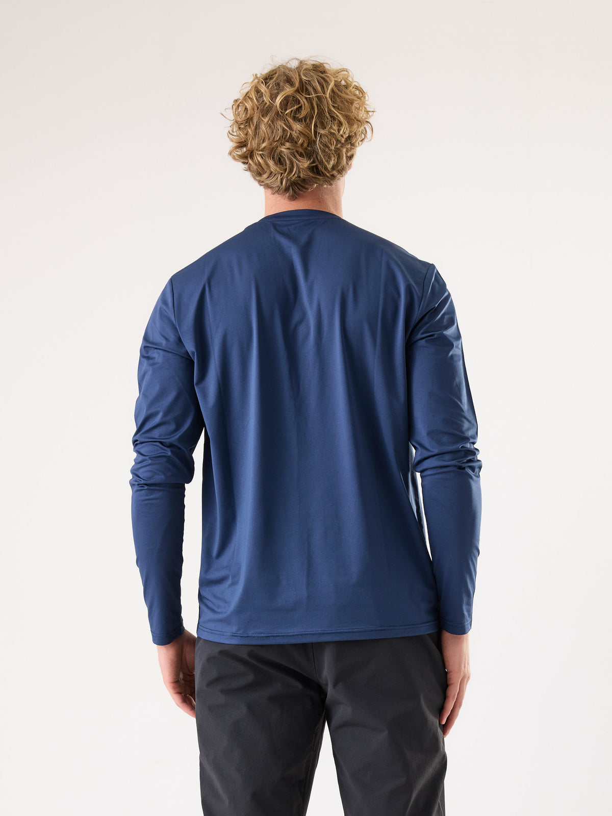 AR Active T-shirt met lange mouwen Donkerblauw | Heren