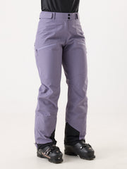 Cortazu Nunatak INS Ski Pants women's in Lavender, front view on model