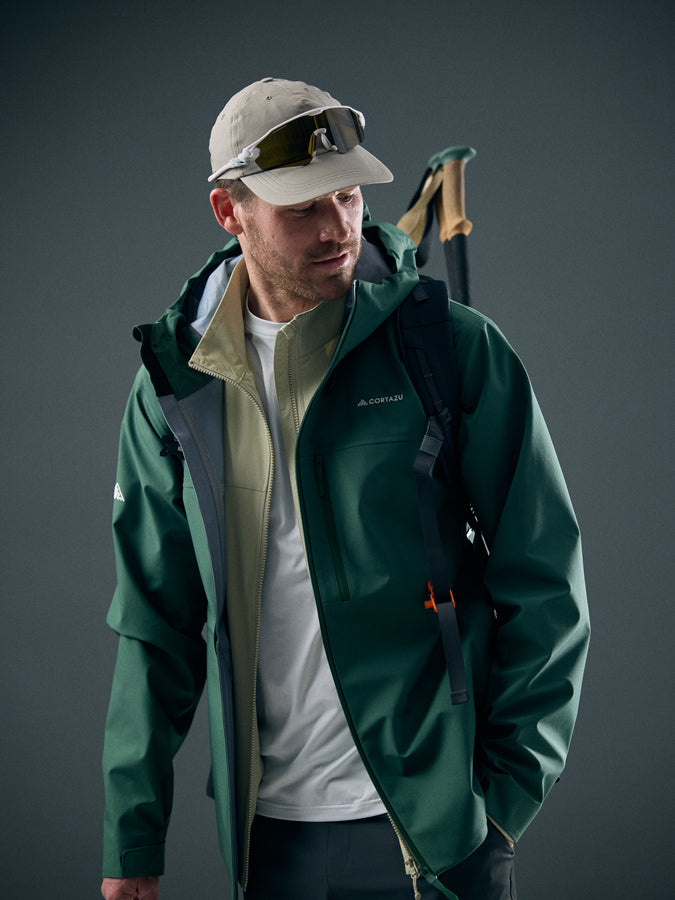 AR Hardshell Jack Donkergroen | Heren
