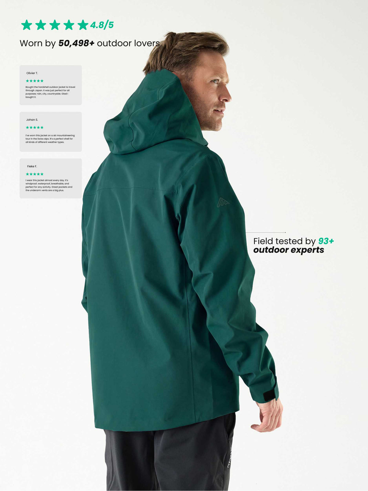 Alpine Shell Jacket Forest Green | Men