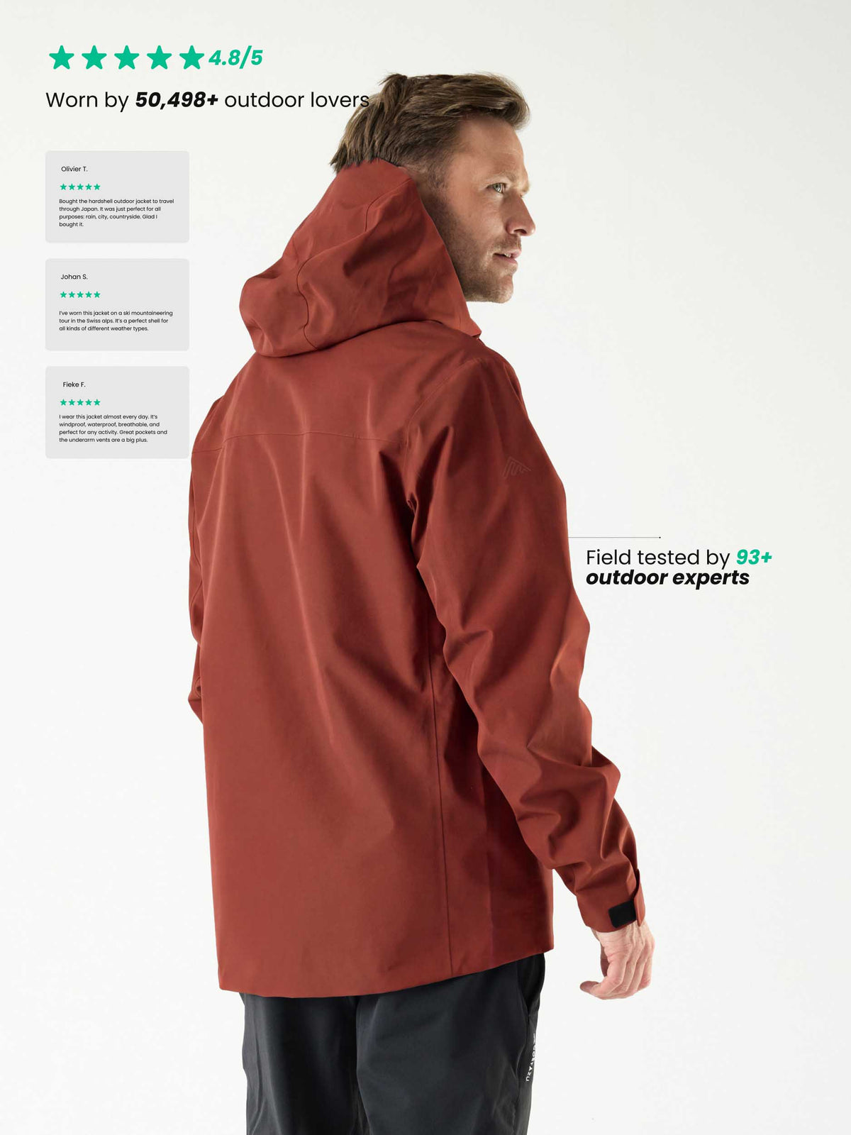 Alpine Shell Jacket Russet Red | Men
