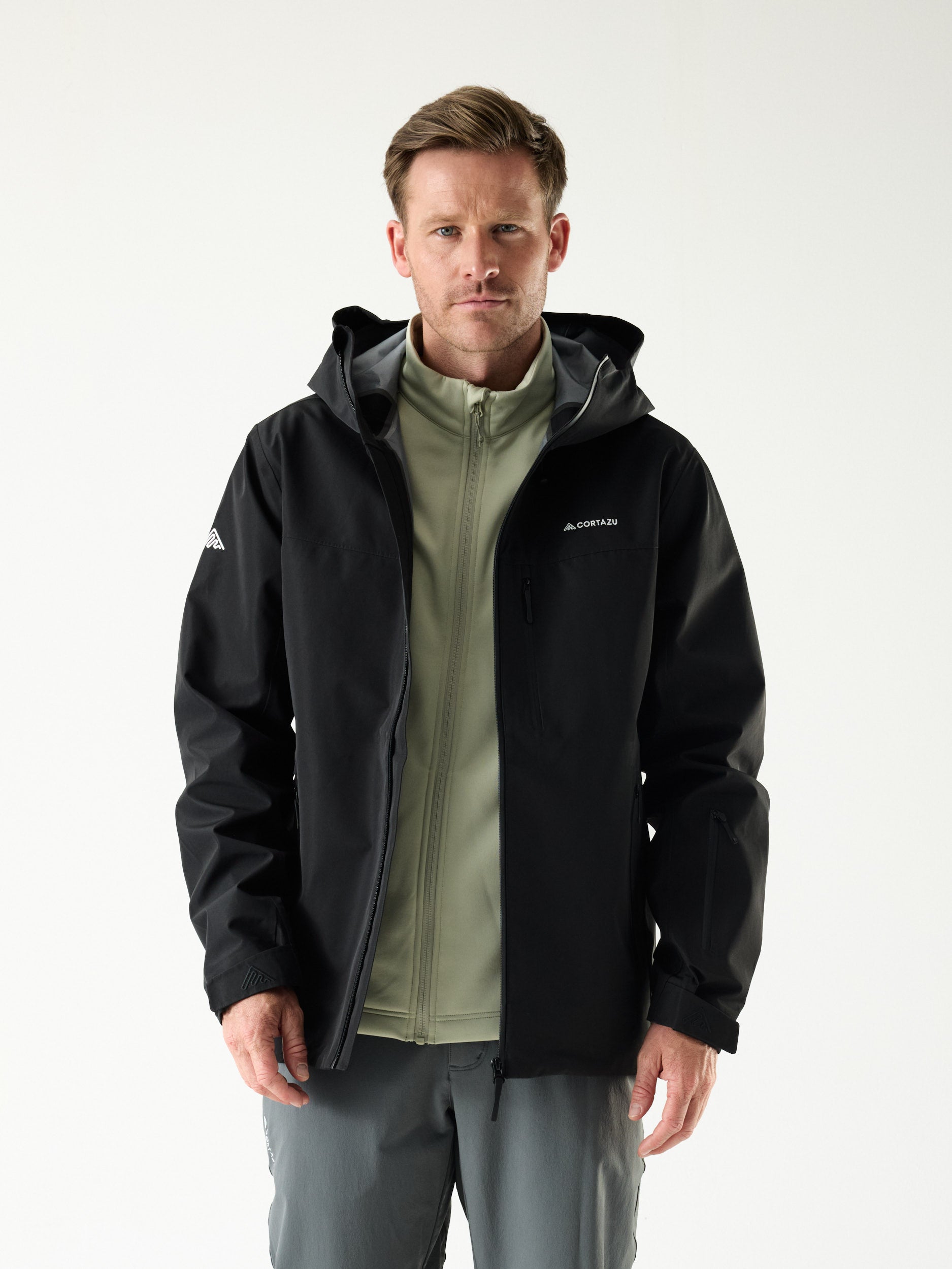 Video laden: AW Hardshell Jas 10M Zwart | Heren 